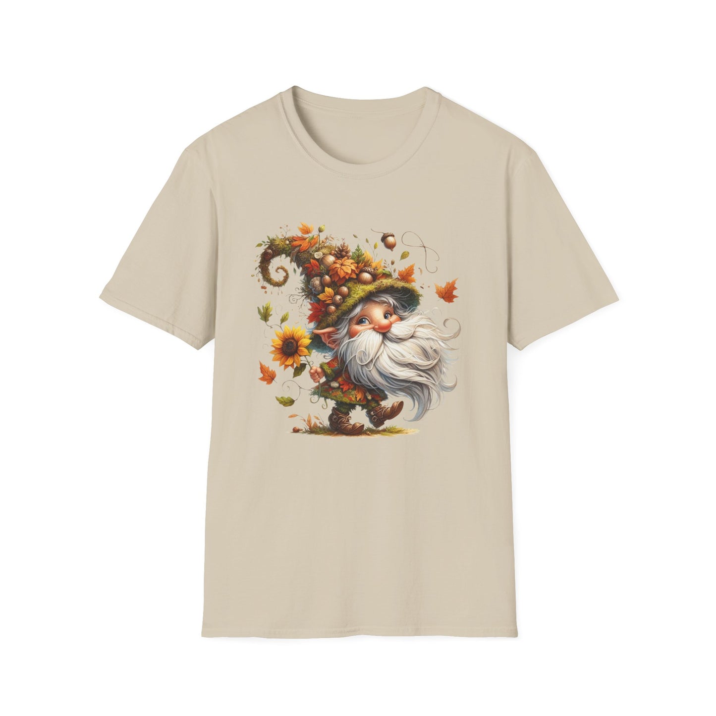 “Dancing Gnome” Tee – Sunflower Harvest Edition