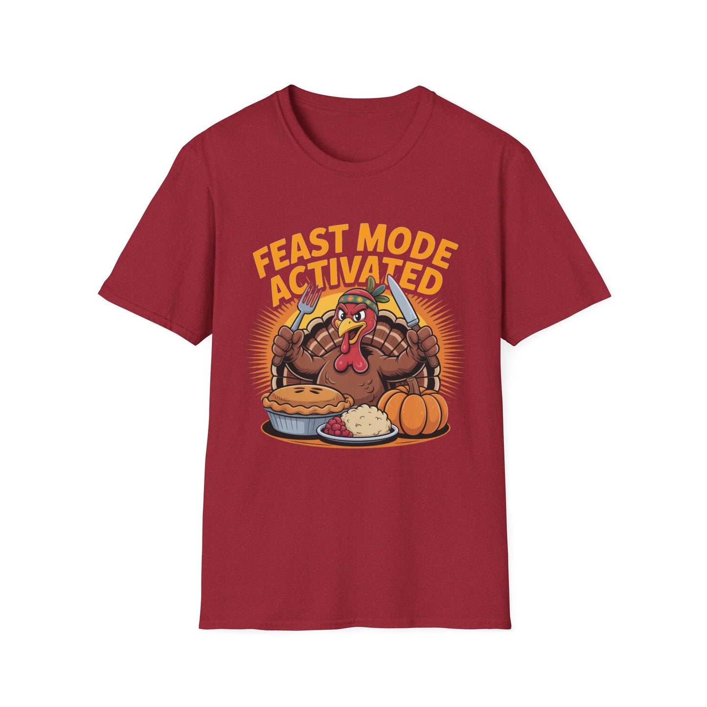 Feast Mode Activated – Turkey Table Edition Short Sleeve Tee