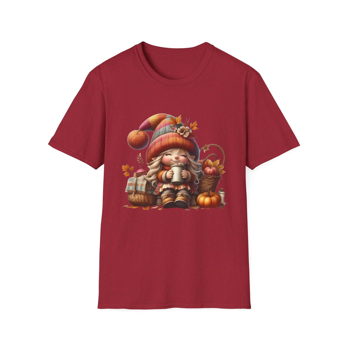 “Cozy Cup Gnome” Tee – Autumn Hearth Edition