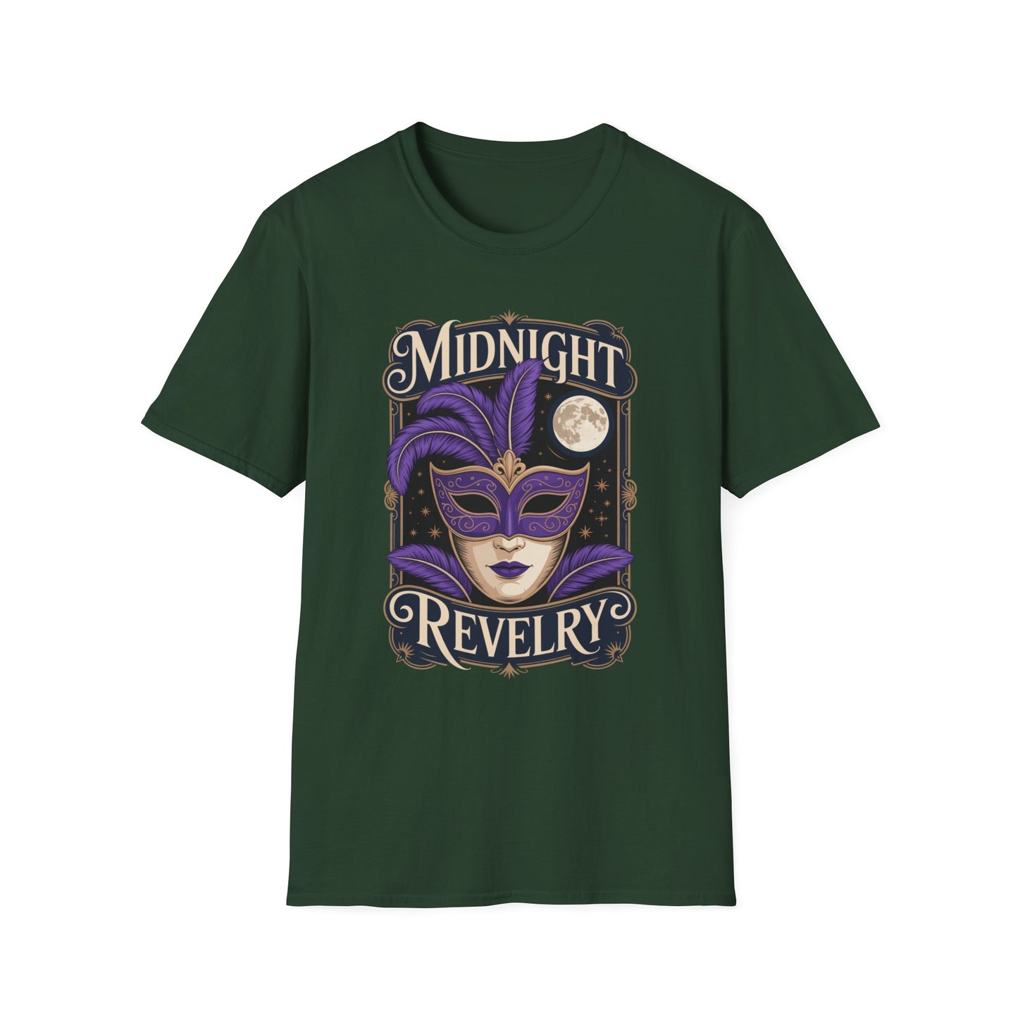 Midnight Revelry Masquerade Graphic Tee