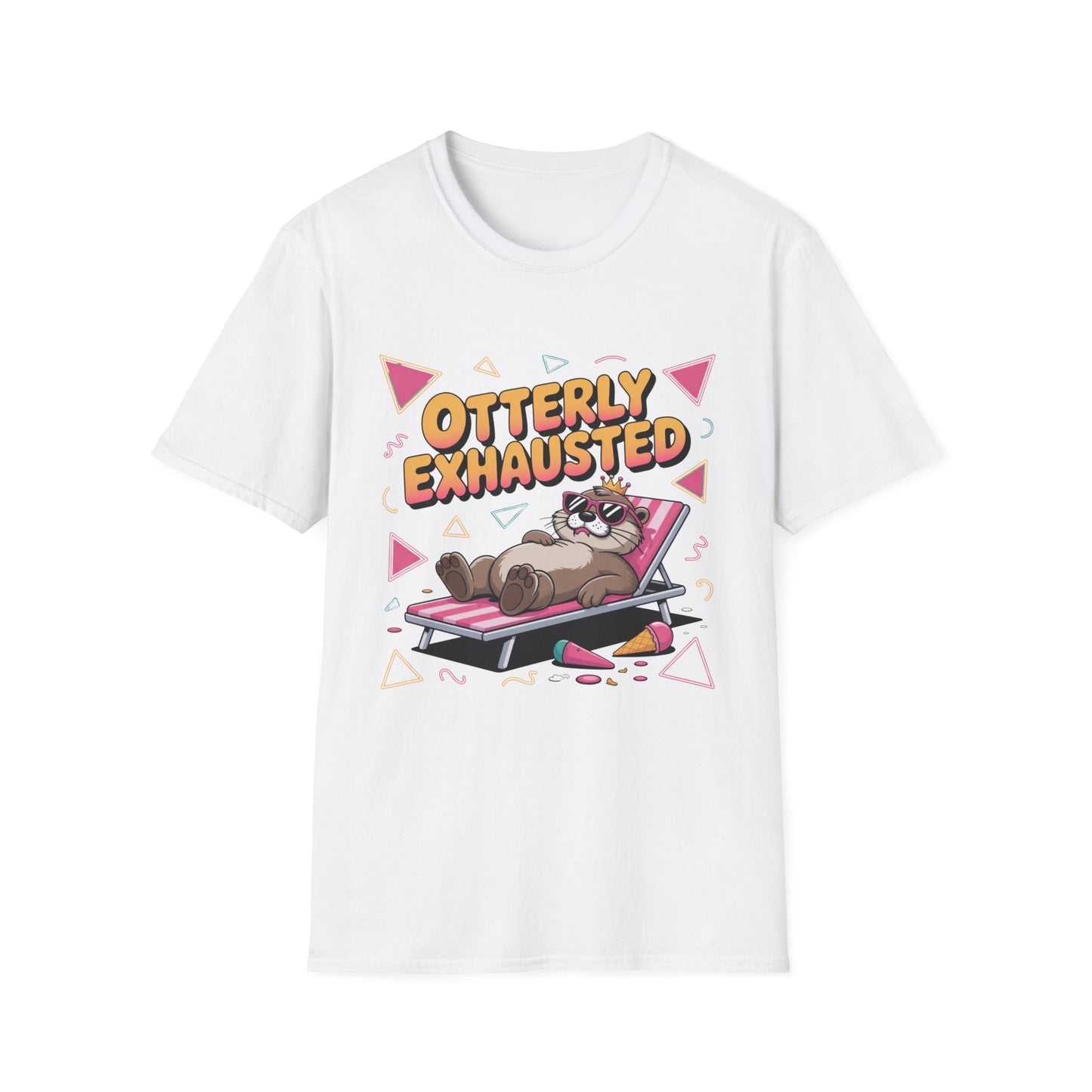 Otterly Exhausted Tee – Crowned, Crashed, and Cute