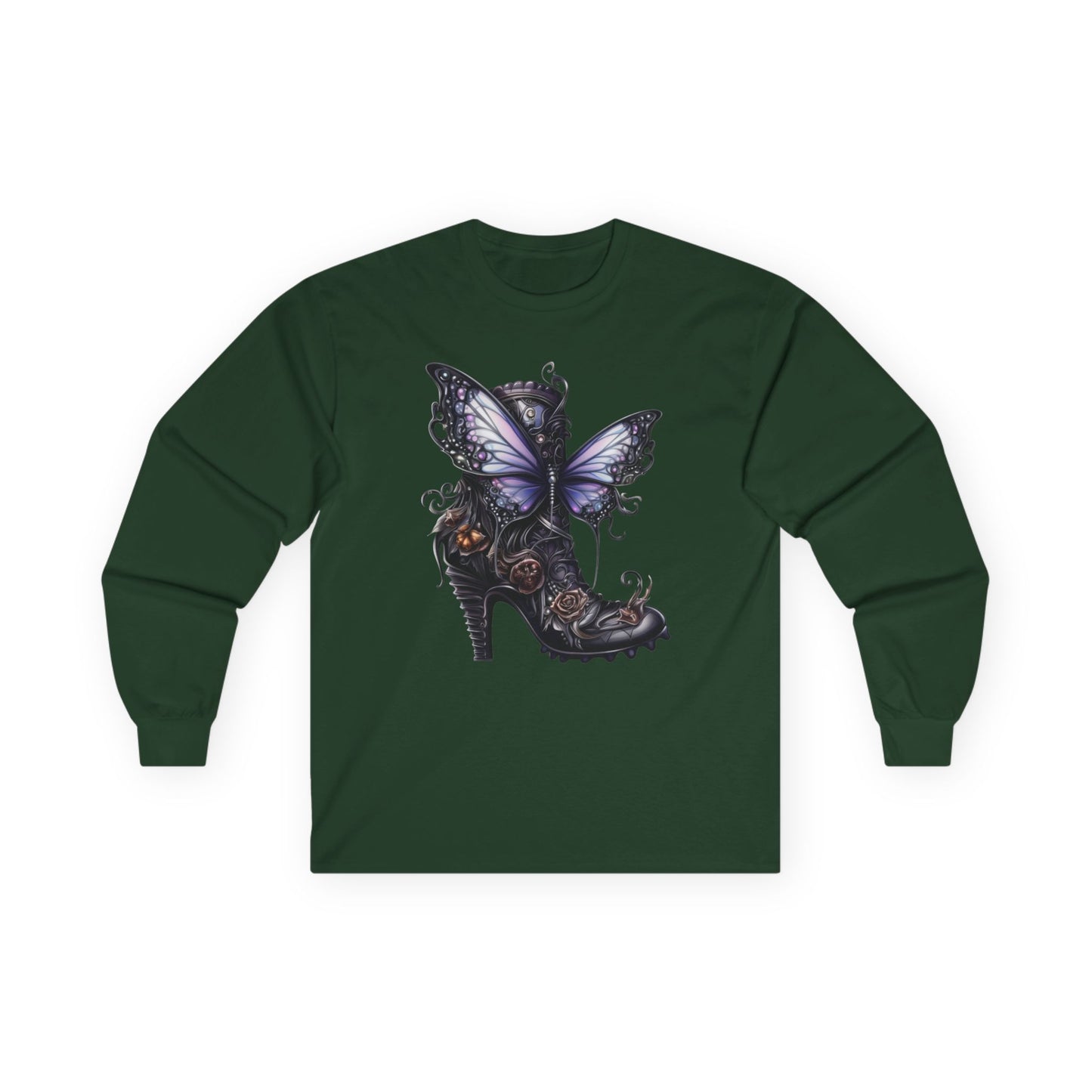 “Butterfly Heel” Long Sleeve Tee – Fantasy Couture Edition