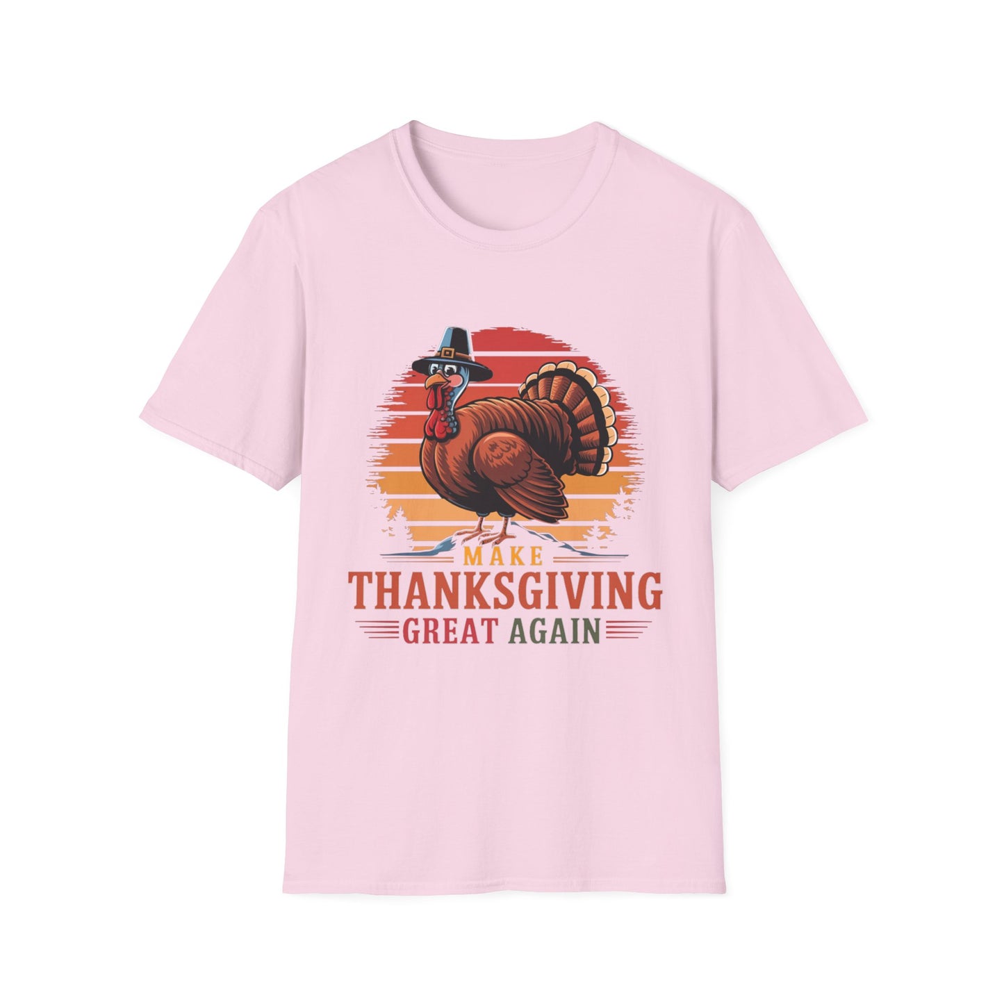 Make Thanksgiving Great Again – Pilgrim Turkey Edition Short Sleeve Tee