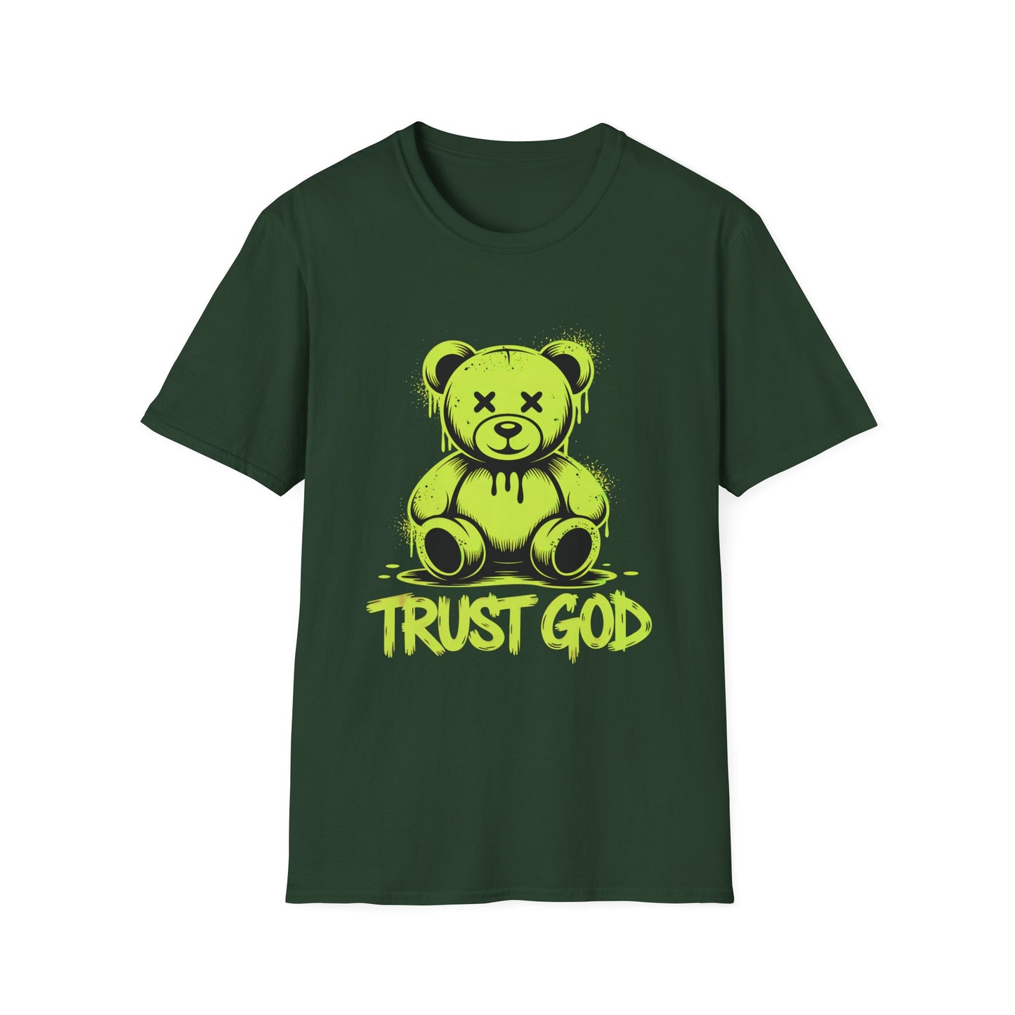 TRUST GOD – Drip Bear Graffiti Tee