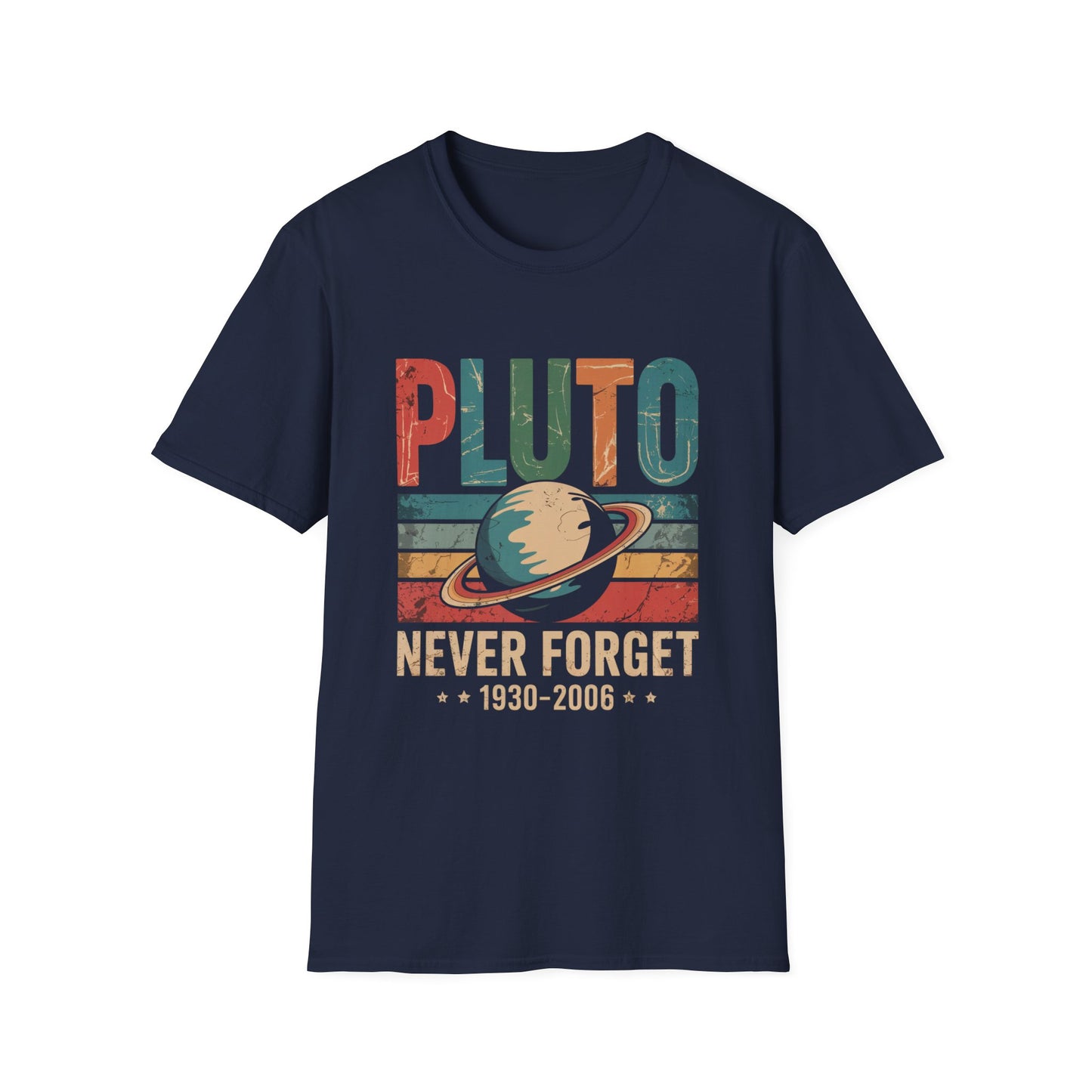 Pluto: Never Forget Vintage Planet Graphic Tee