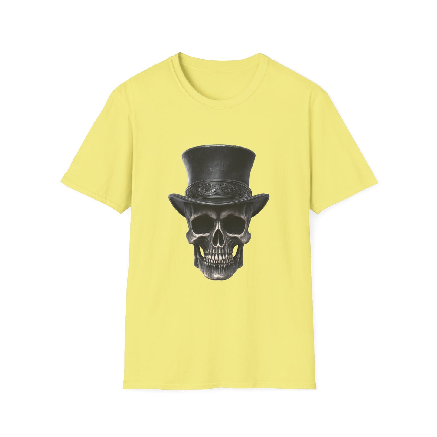 Dapper ‘Til Death – Gothic Skull Top Hat Tee