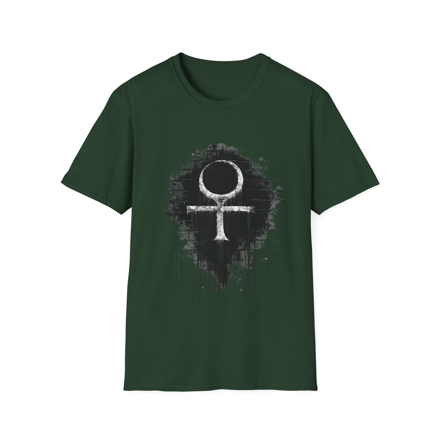 Life Eternal Distressed Christian Cross Emblem Tee