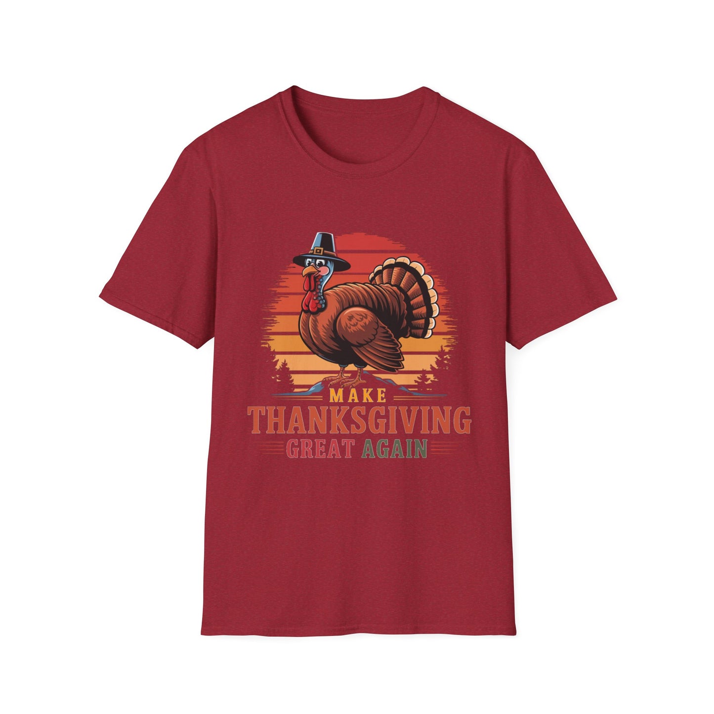 Make Thanksgiving Great Again – Pilgrim Turkey Edition Short Sleeve Tee