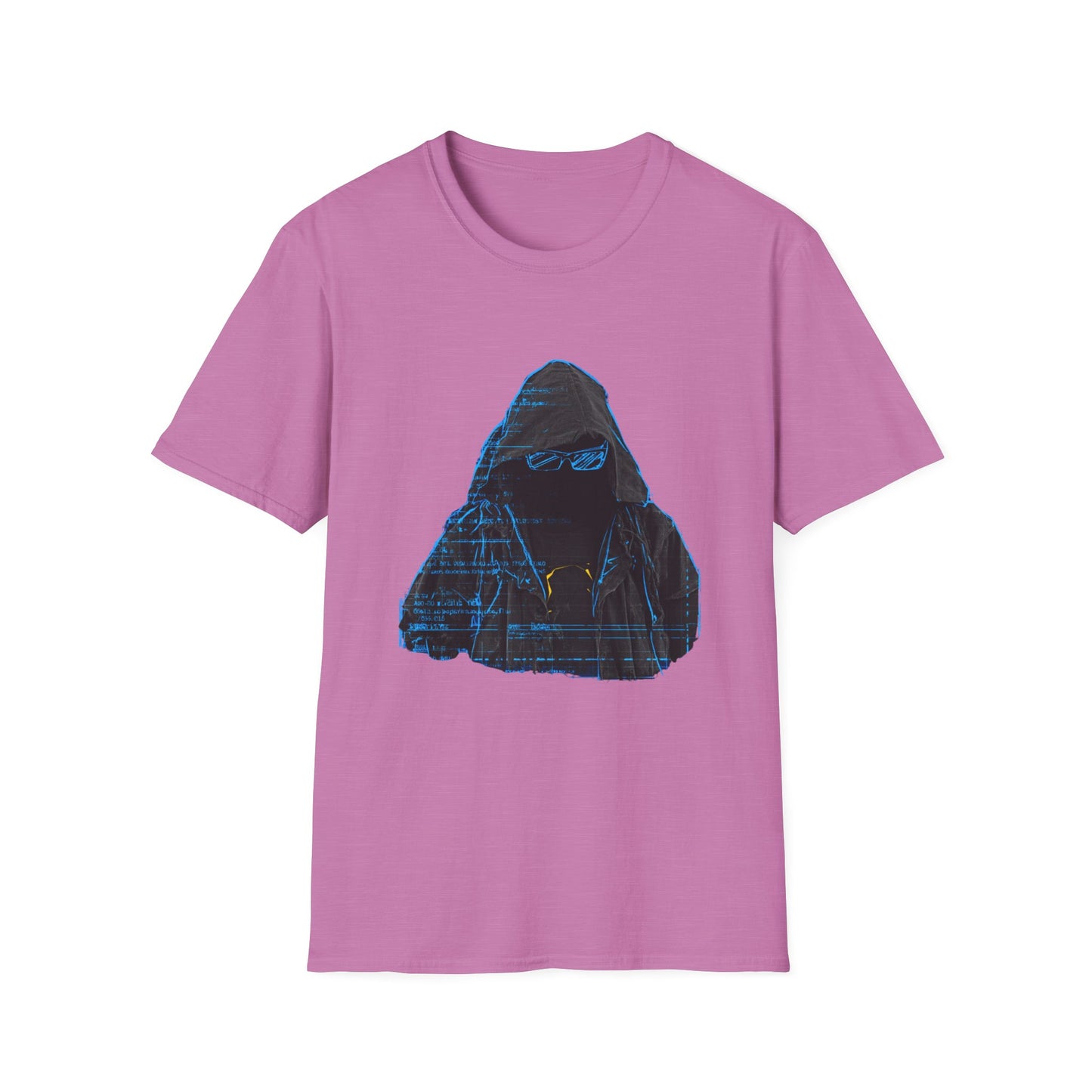 Blueprint Ghost – Hacker Schematic Portrait