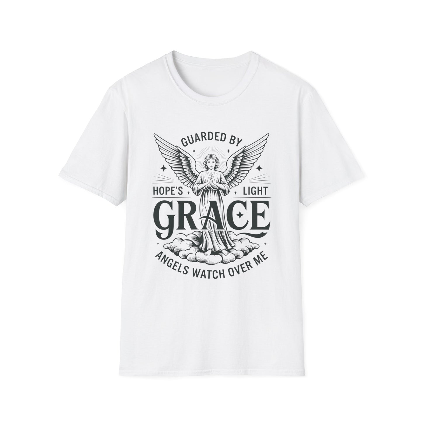 Guarded by Grace – Angel Prayer Tee with Hope & Light