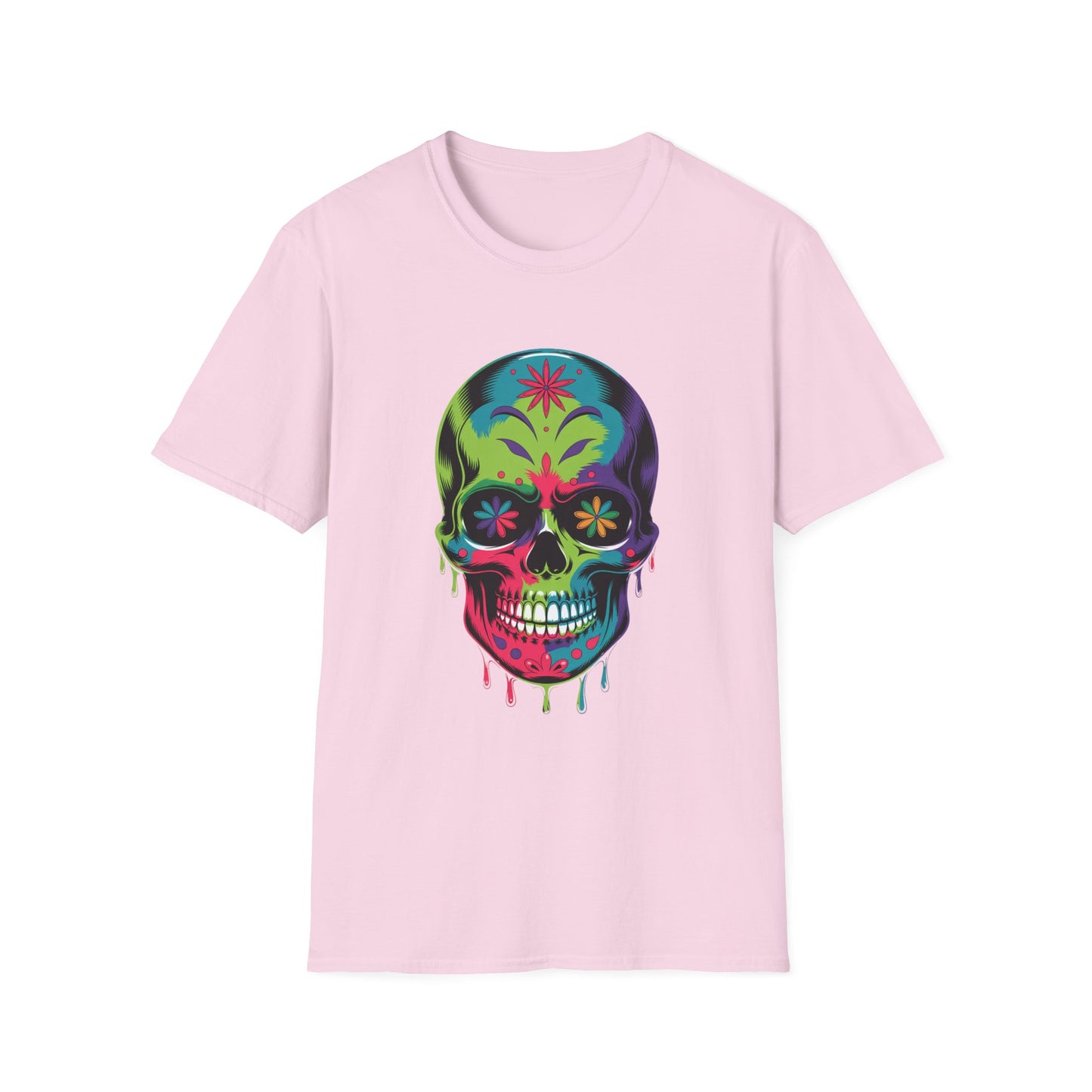 Floral Fade Skull Graphic Tee