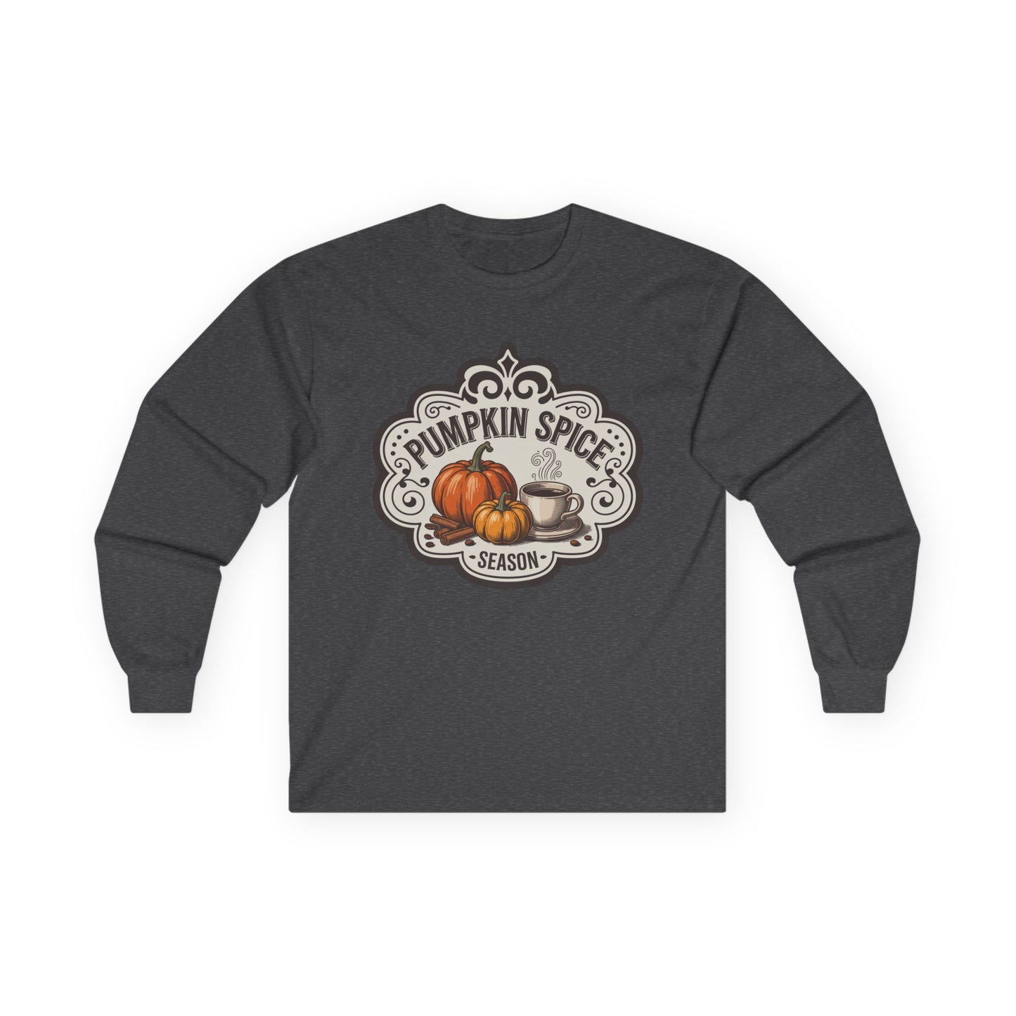 “Pumpkin Spice Season” Long Sleeve Tee – Vintage Brew Edition