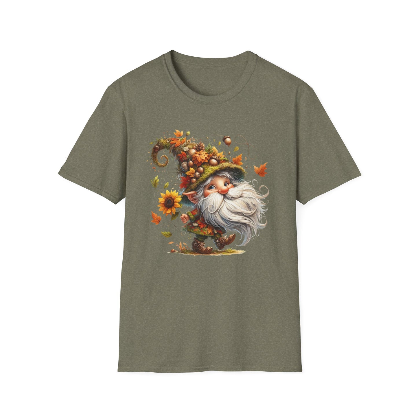 “Dancing Gnome” Tee – Sunflower Harvest Edition