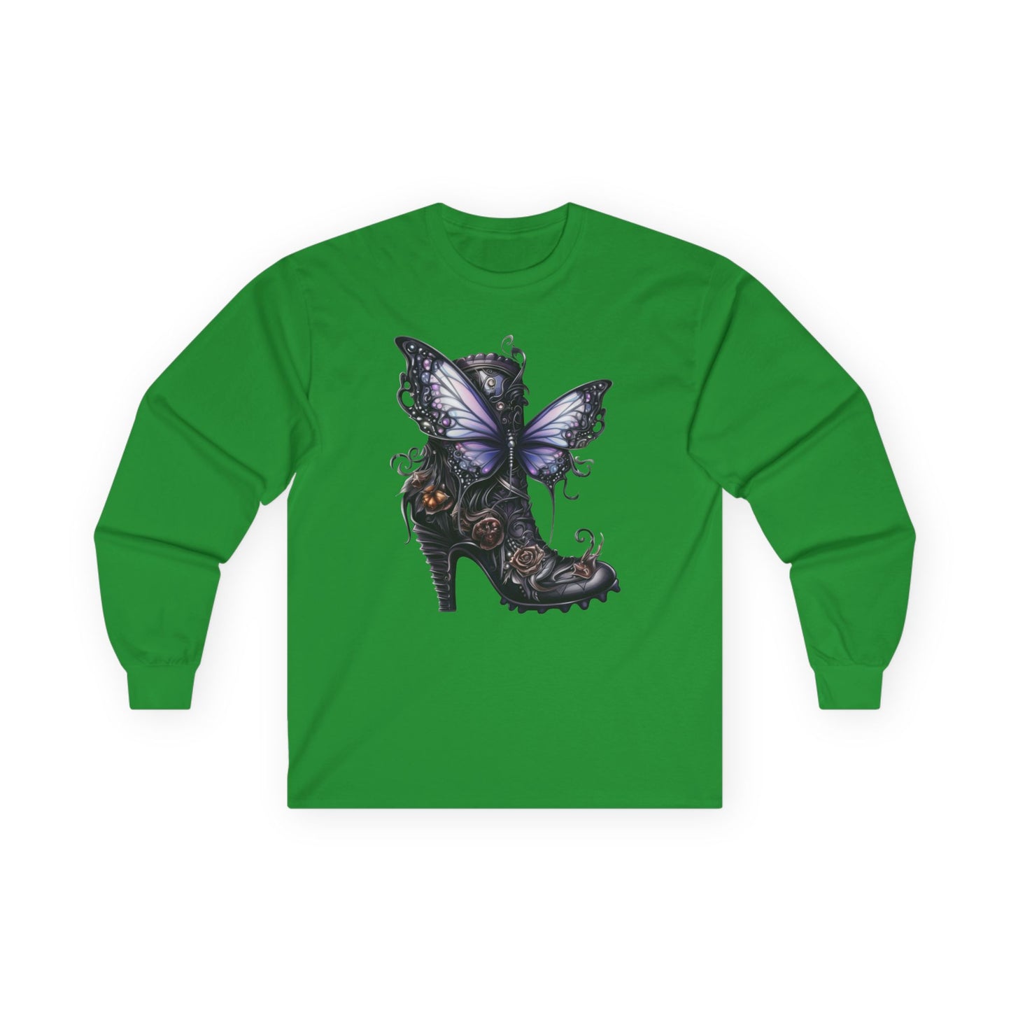 “Butterfly Heel” Long Sleeve Tee – Fantasy Couture Edition