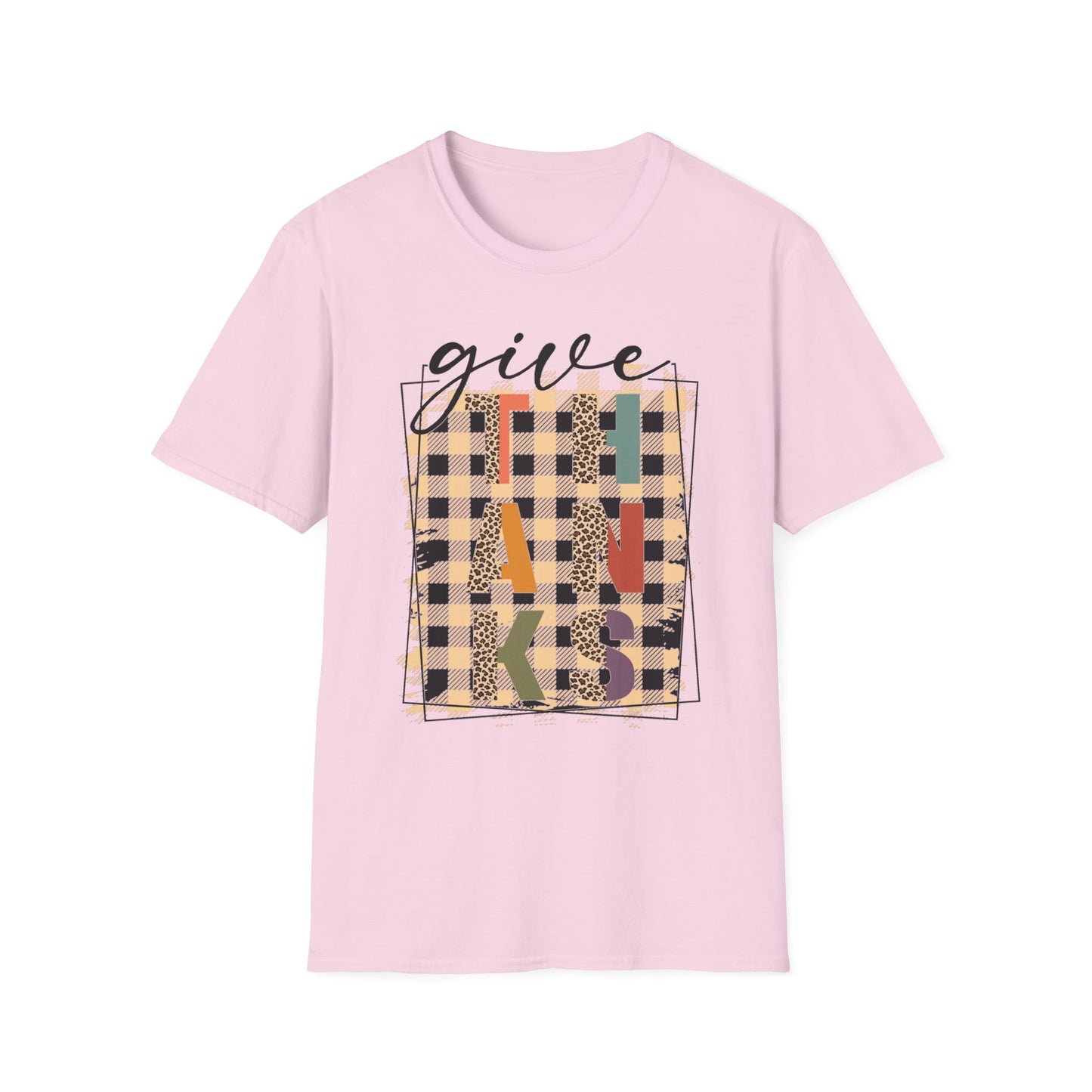 Give THANKS – Retro Patchwork Edition Short Sleeve Tee
