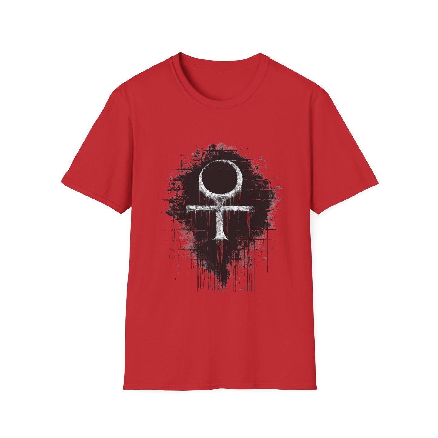 Life Eternal Distressed Christian Cross Emblem Tee