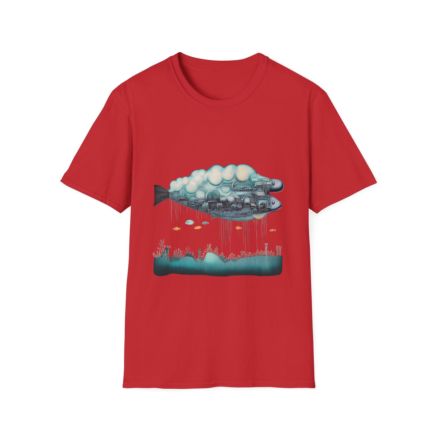 Metropolis Marrow – Surreal Fish City Tee