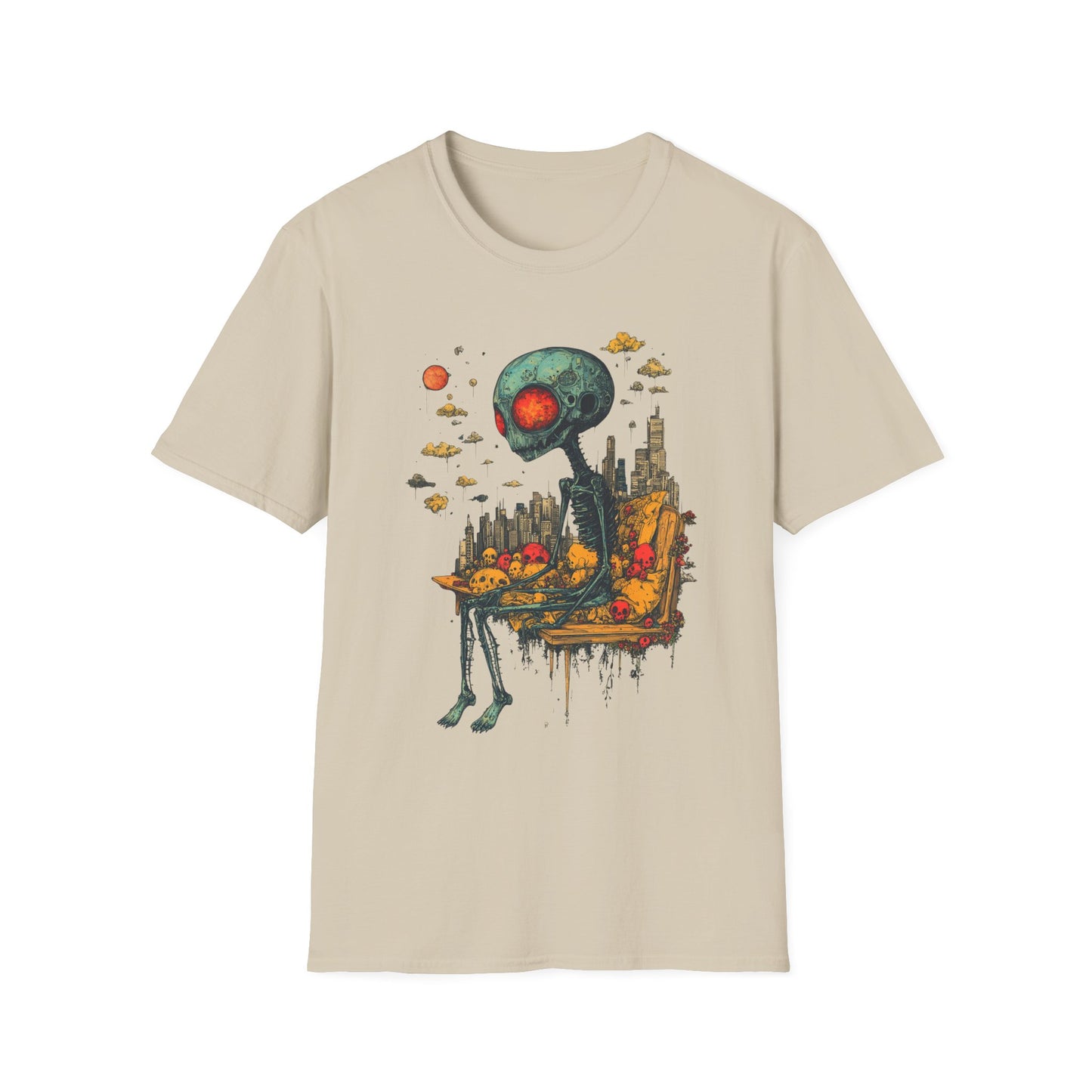 Benchwarmer from Beyond – Alien Skullscape Tee