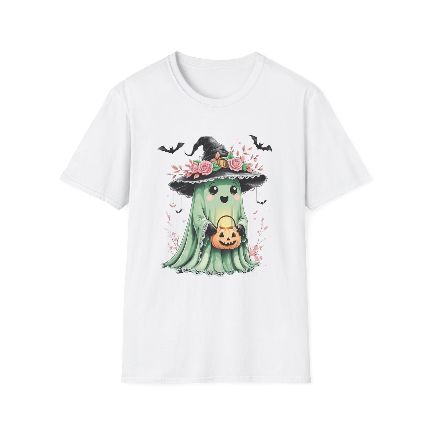 “Masquerade Ghost” Tee – Mint & Midnight Bloom Edition