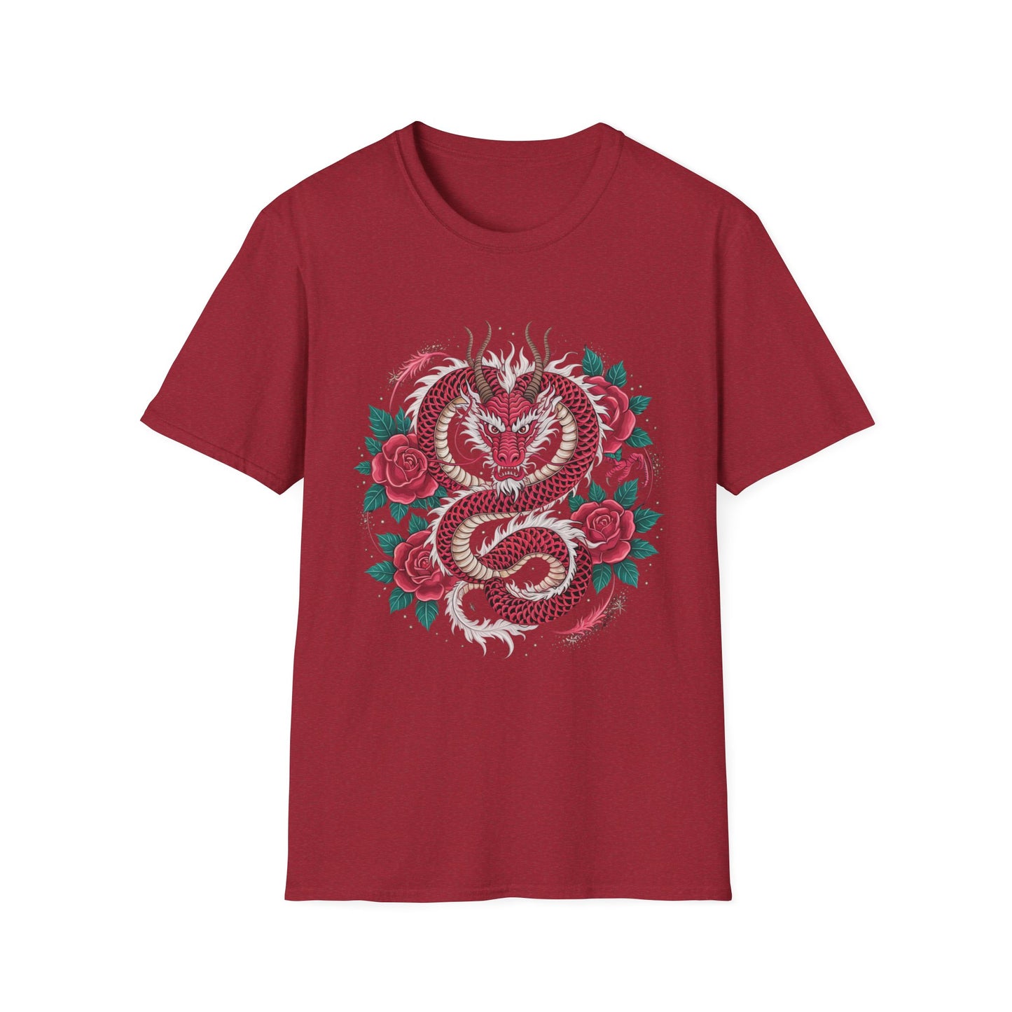 Thorns & Flame Dragon Rose Graphic Tee