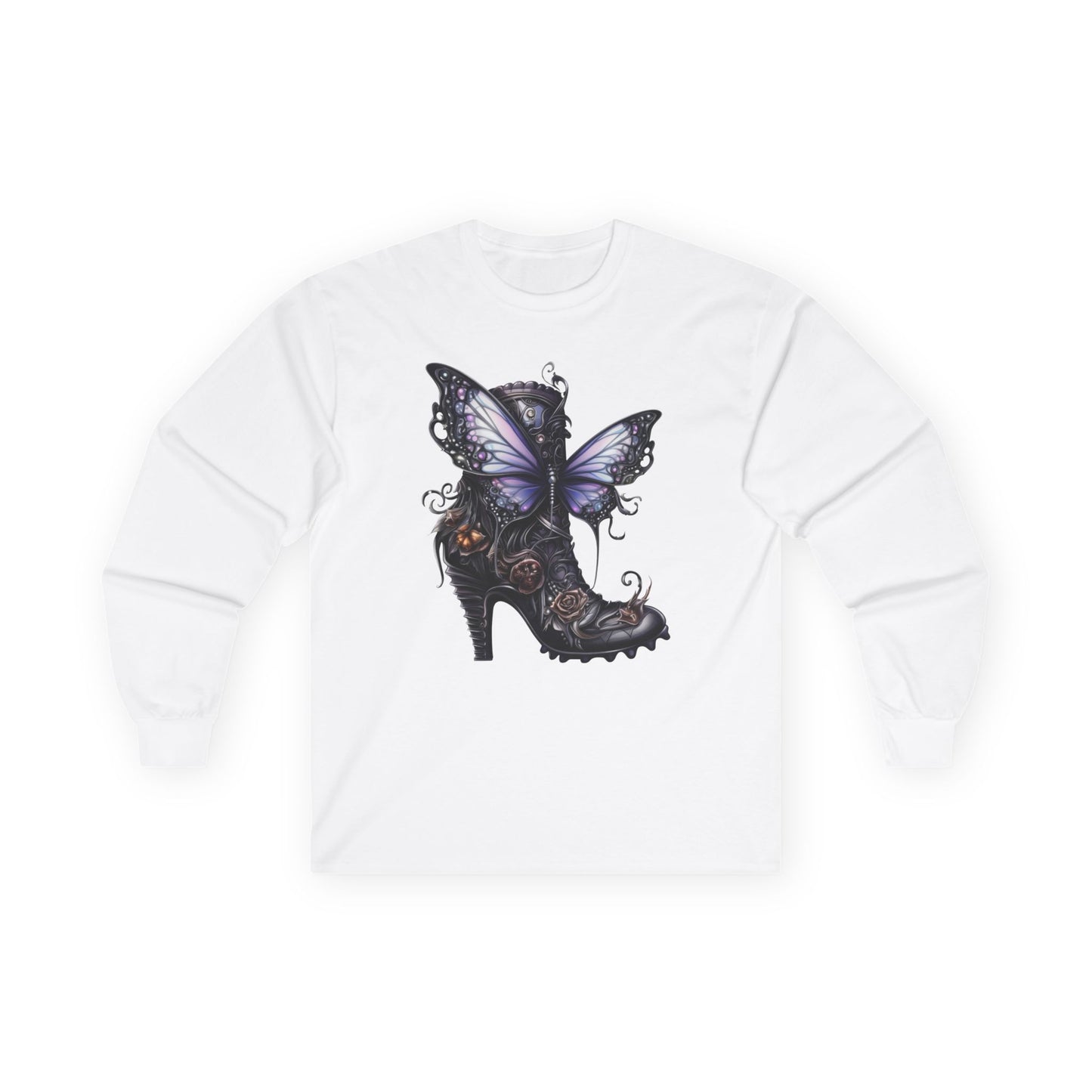 “Butterfly Heel” Long Sleeve Tee – Fantasy Couture Edition