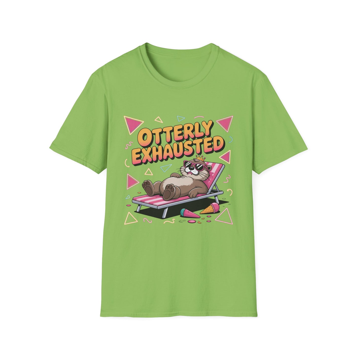 Otterly Exhausted Tee – Crowned, Crashed, and Cute