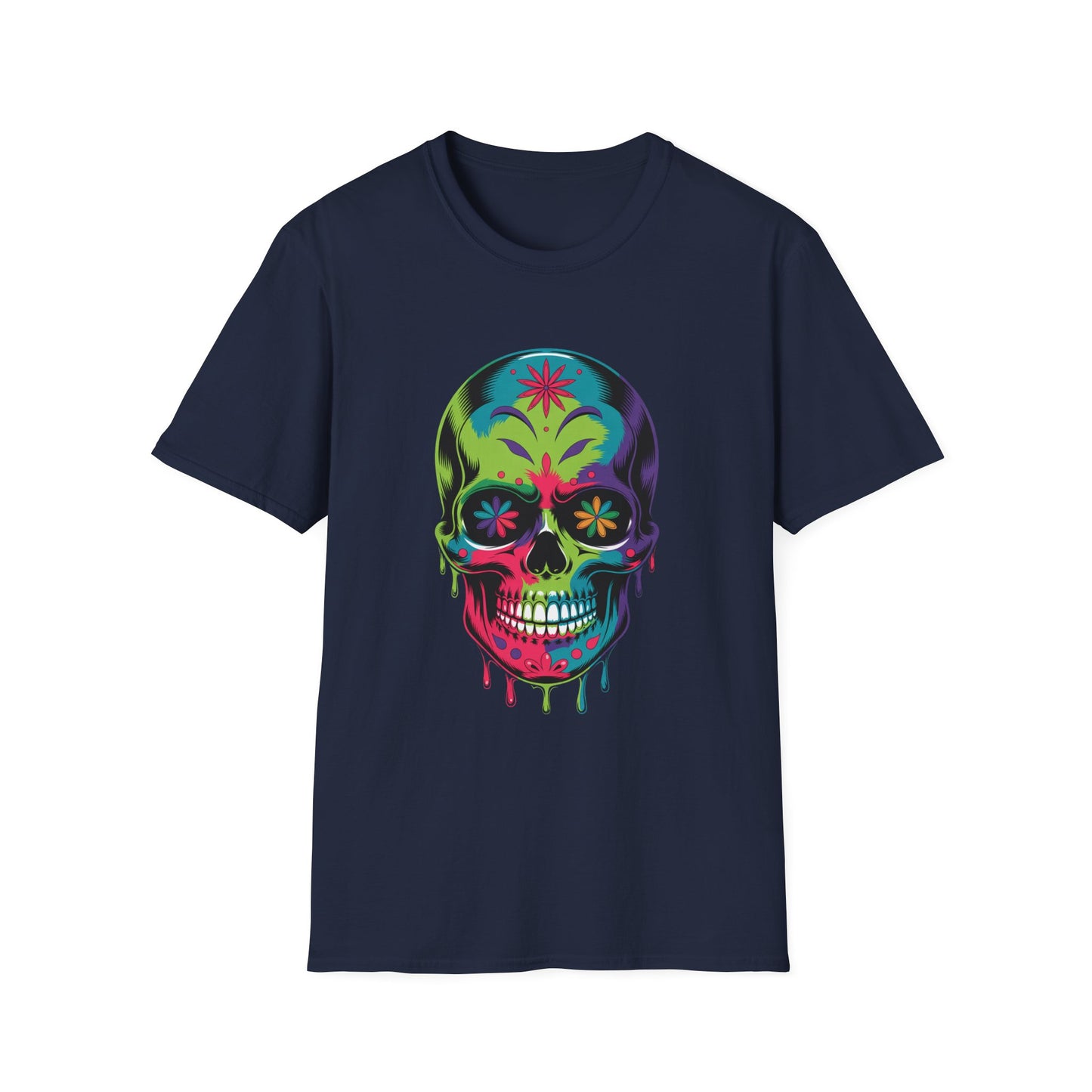 Floral Fade Skull Graphic Tee
