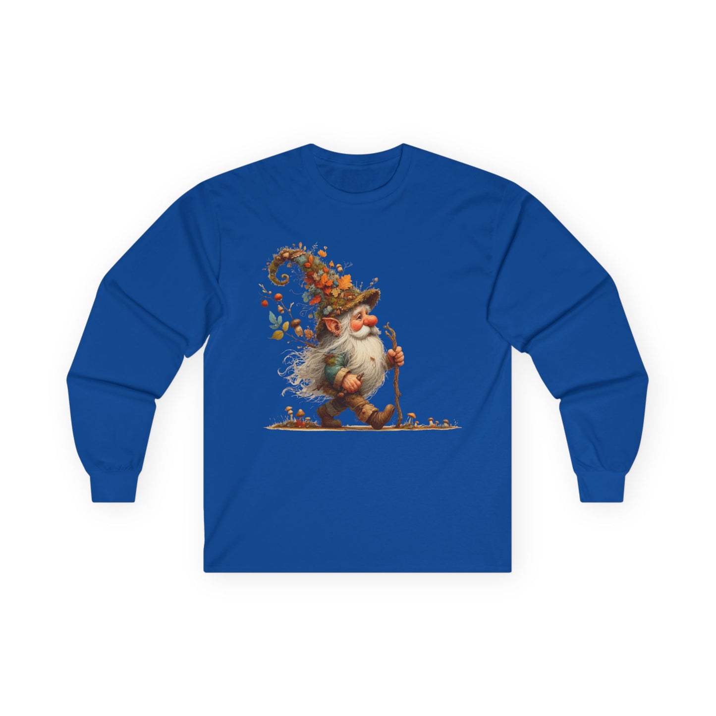“Forest Walker Gnome” Long Sleeve Tee – Woodland Lore Edition