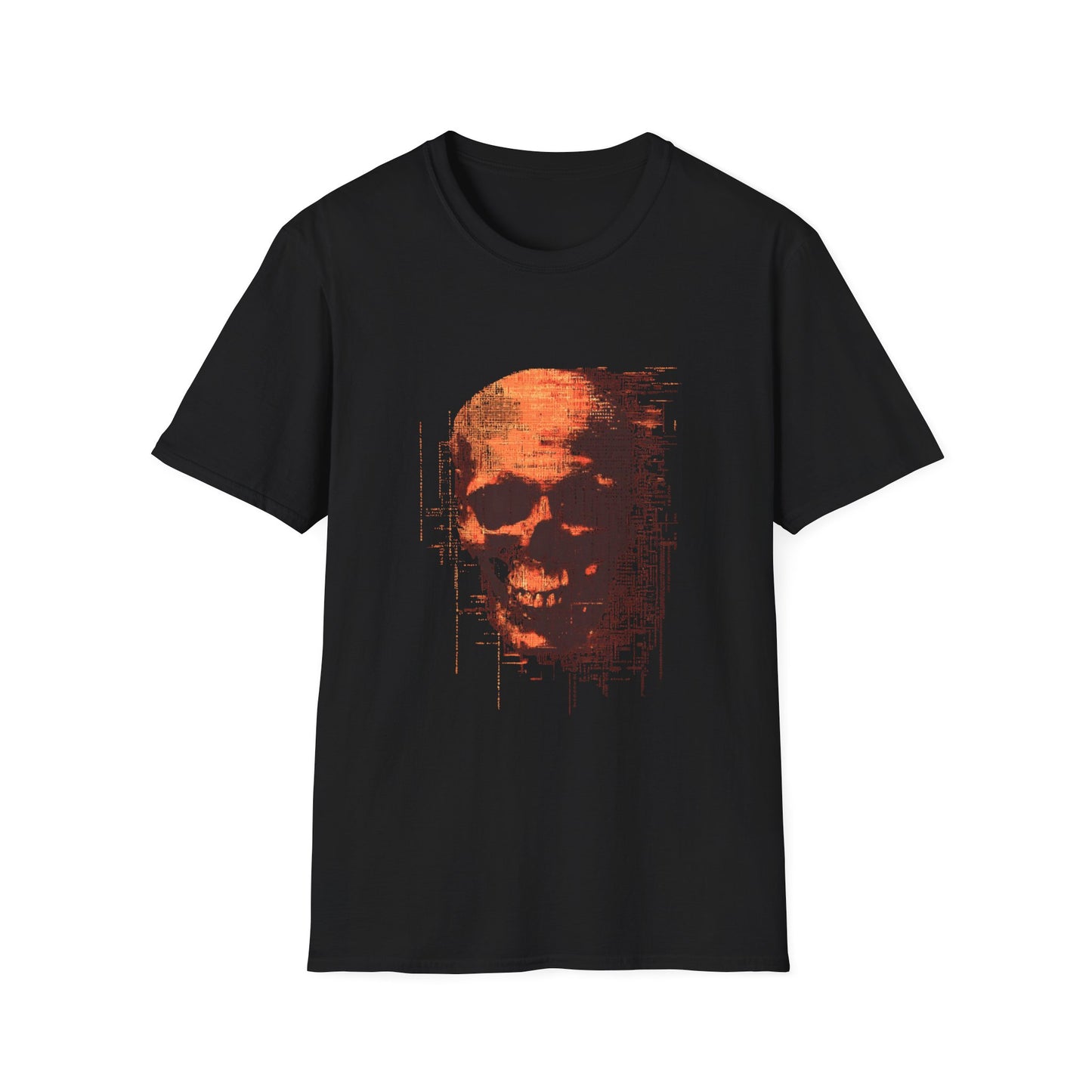 Data Decay – Glitched Skull Pixel Design
