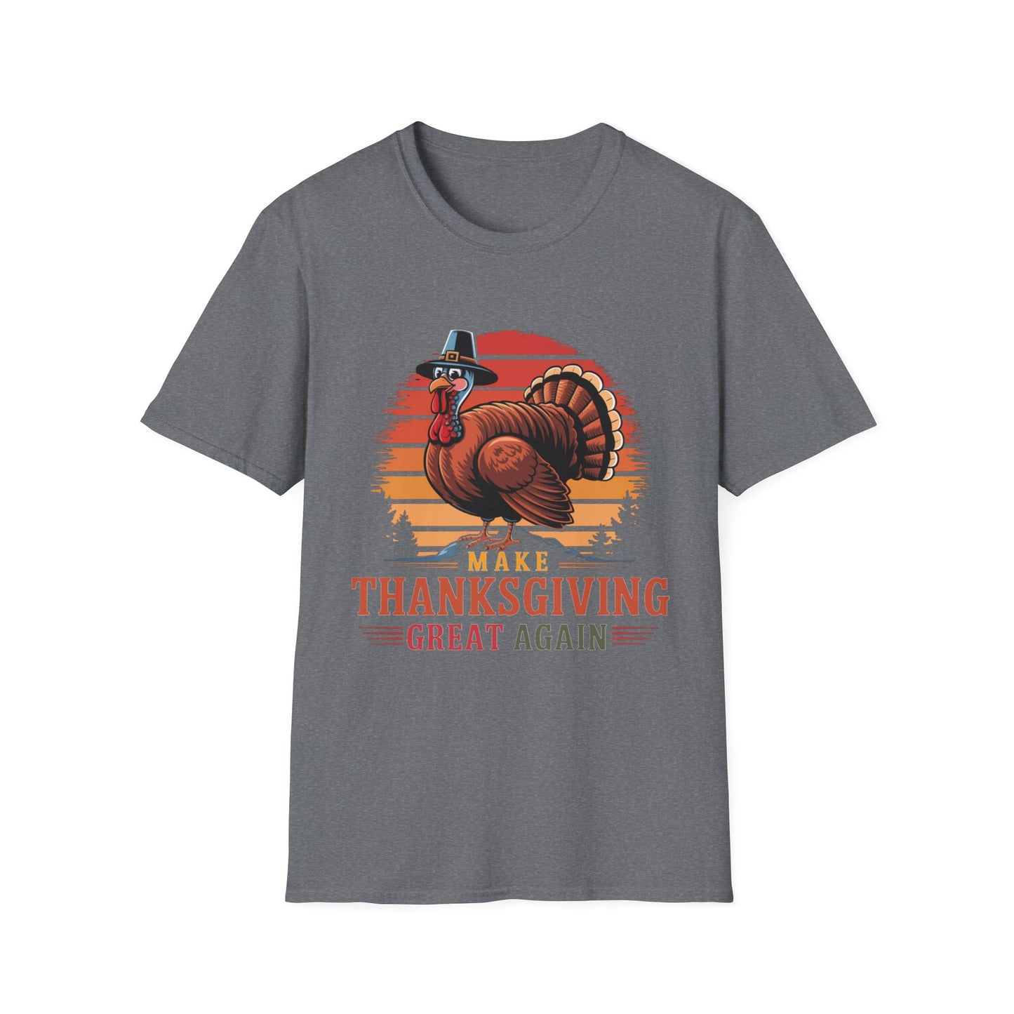 Make Thanksgiving Great Again – Pilgrim Turkey Edition Short Sleeve Tee
