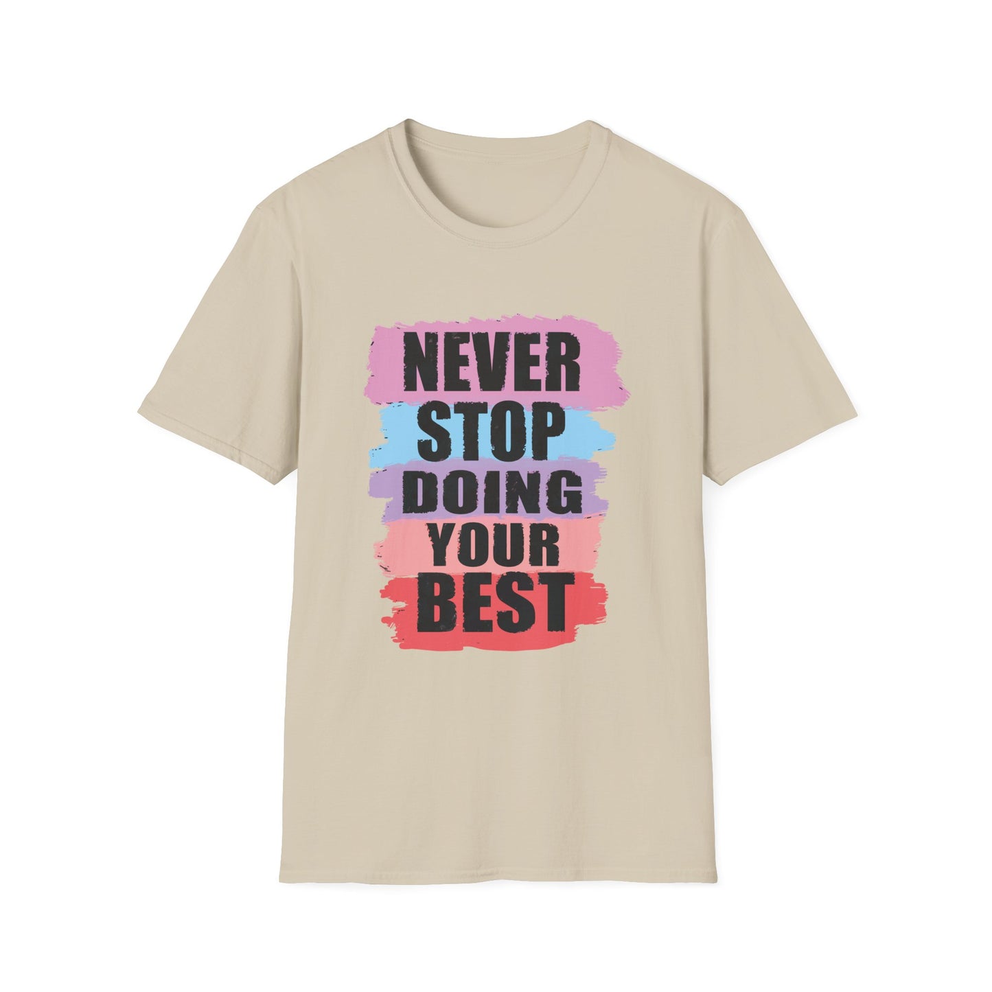 Never Stop Inspirational Graphic Tee