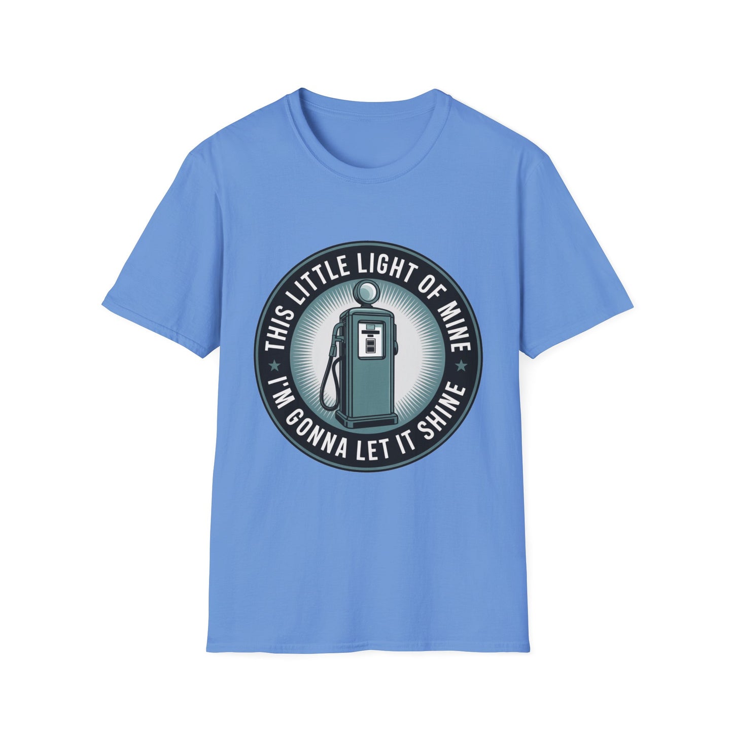 Vintage Shine Tee – “This Little Light of Mine” Gas Pump Design