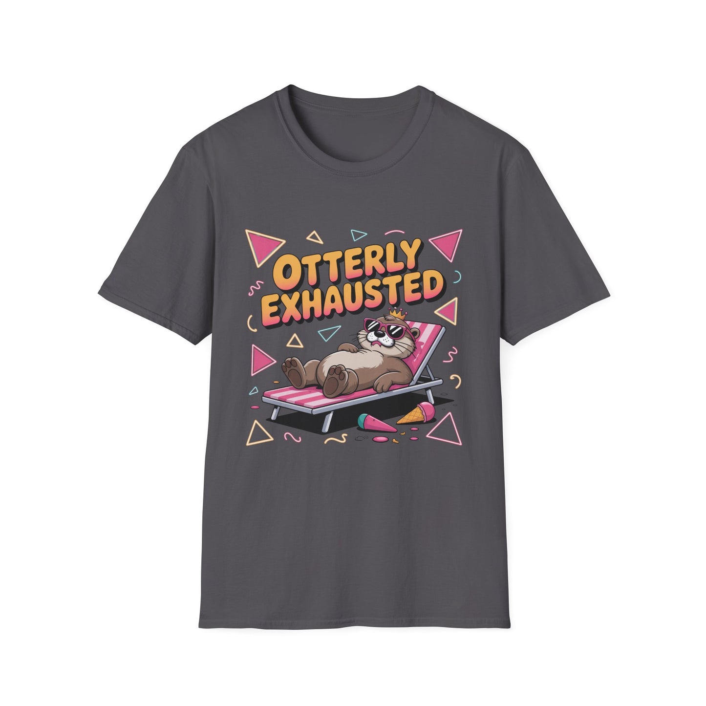 Otterly Exhausted Tee – Crowned, Crashed, and Cute