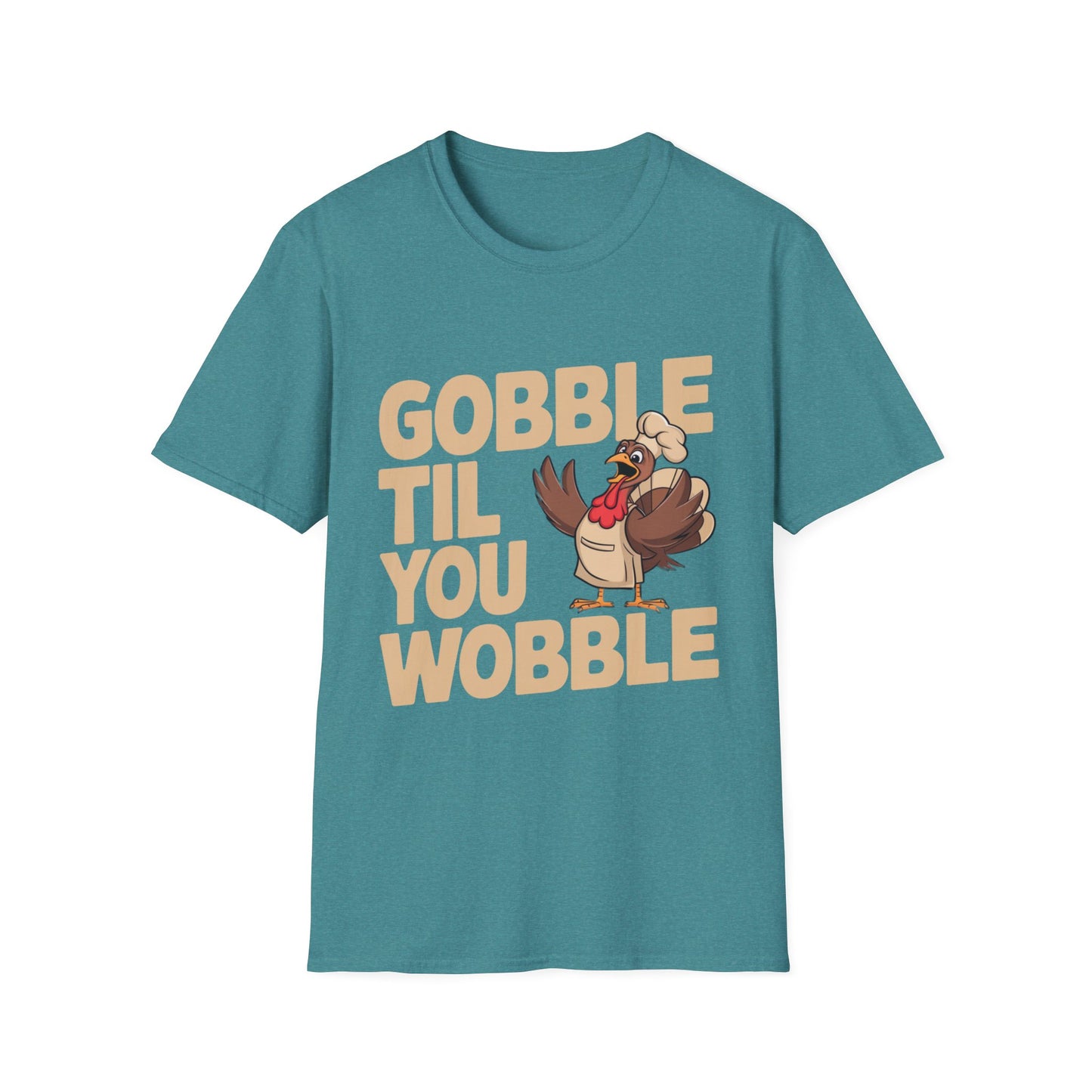 Gobble Til You Wobble – Chef Turkey Edition Short Sleeve Tee