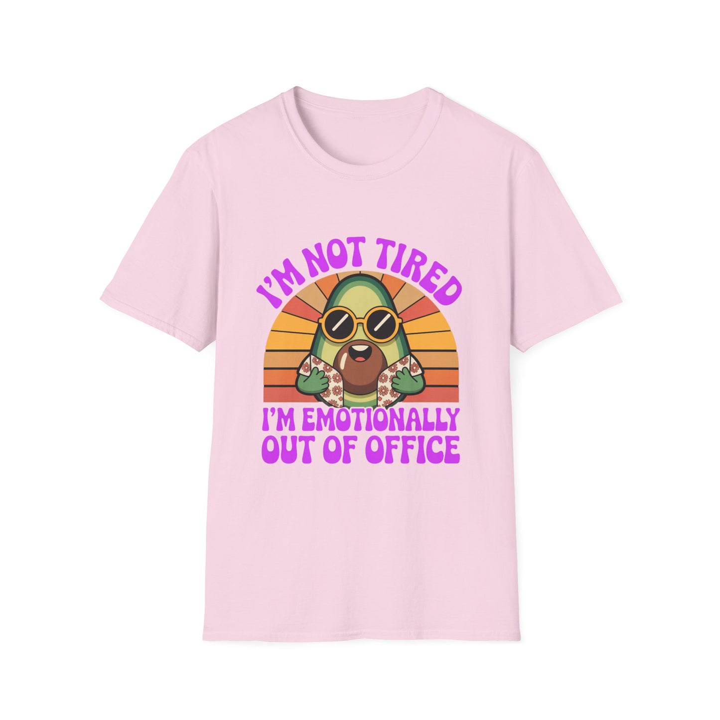 Emotionally Out of Office Tee – Avocado Vibes, Zero Replies