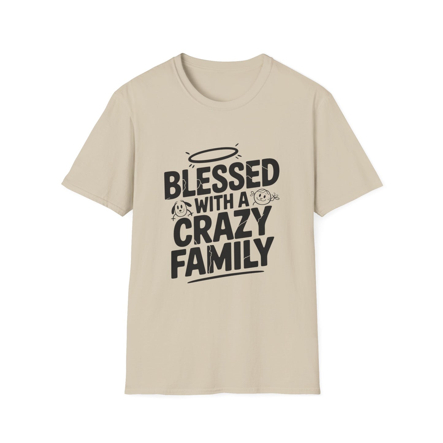 Blessed & Bonkers Tee – Family, Faith, and a Little Mayhem