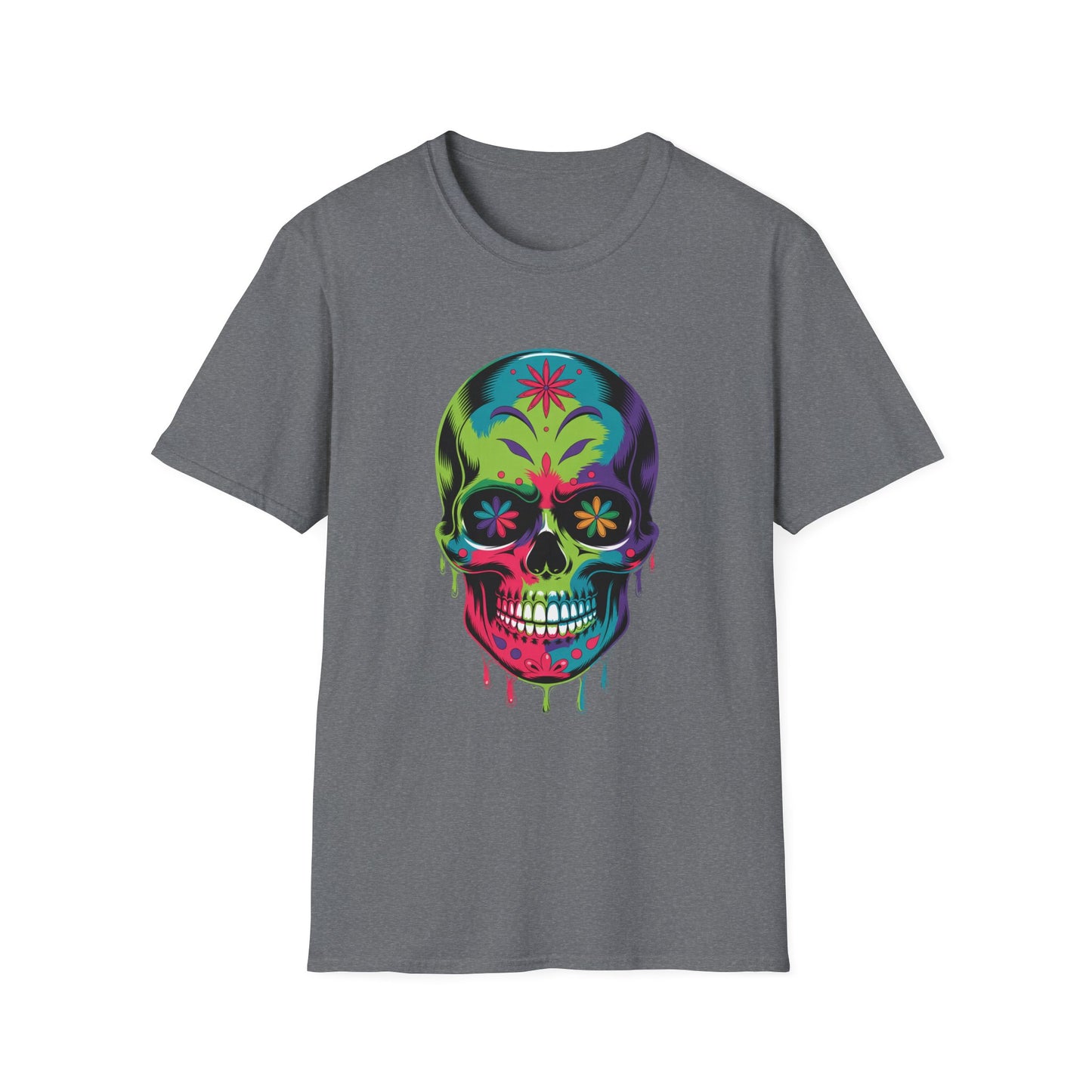 Floral Fade Skull Graphic Tee