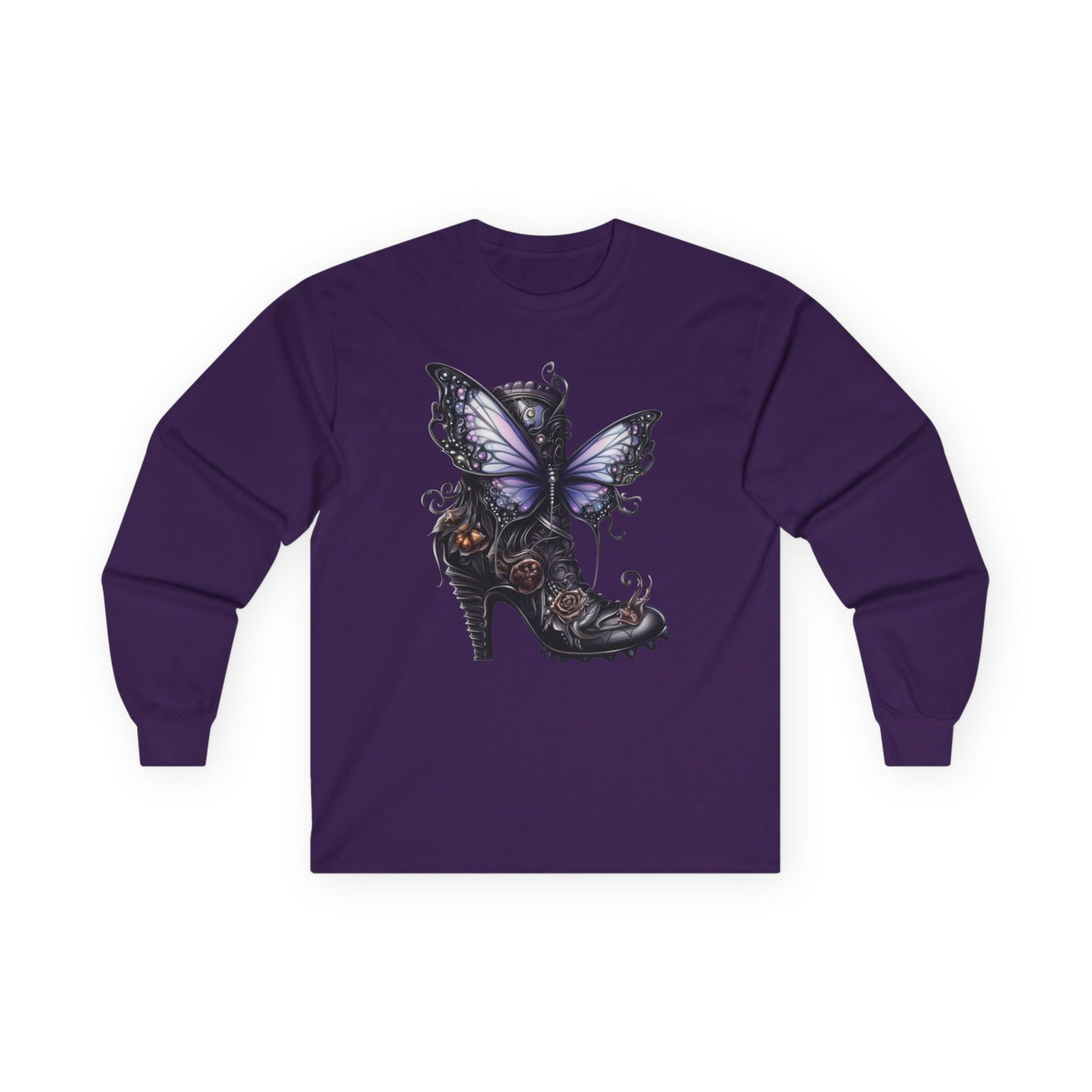 “Butterfly Heel” Long Sleeve Tee – Fantasy Couture Edition