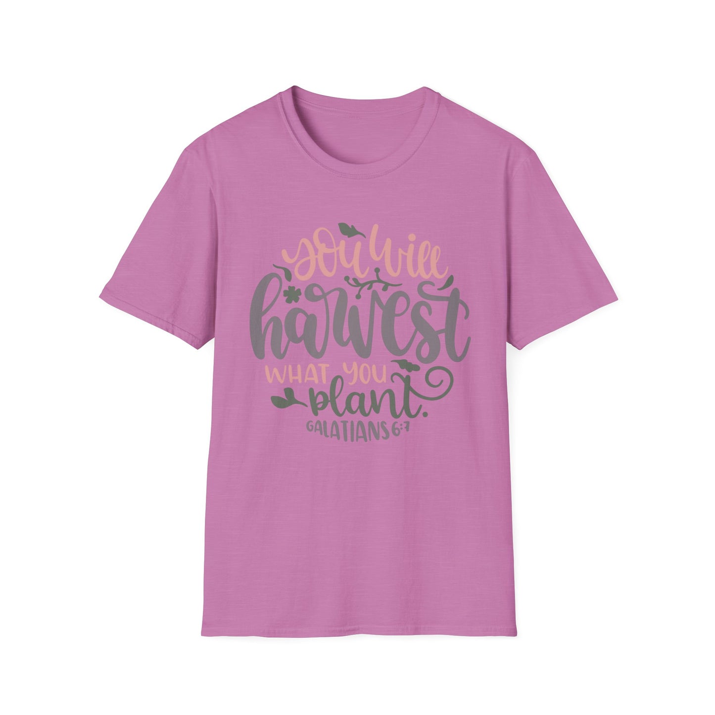 Harvest What You Plant Tee – Galatians 6:7 Garden Edition