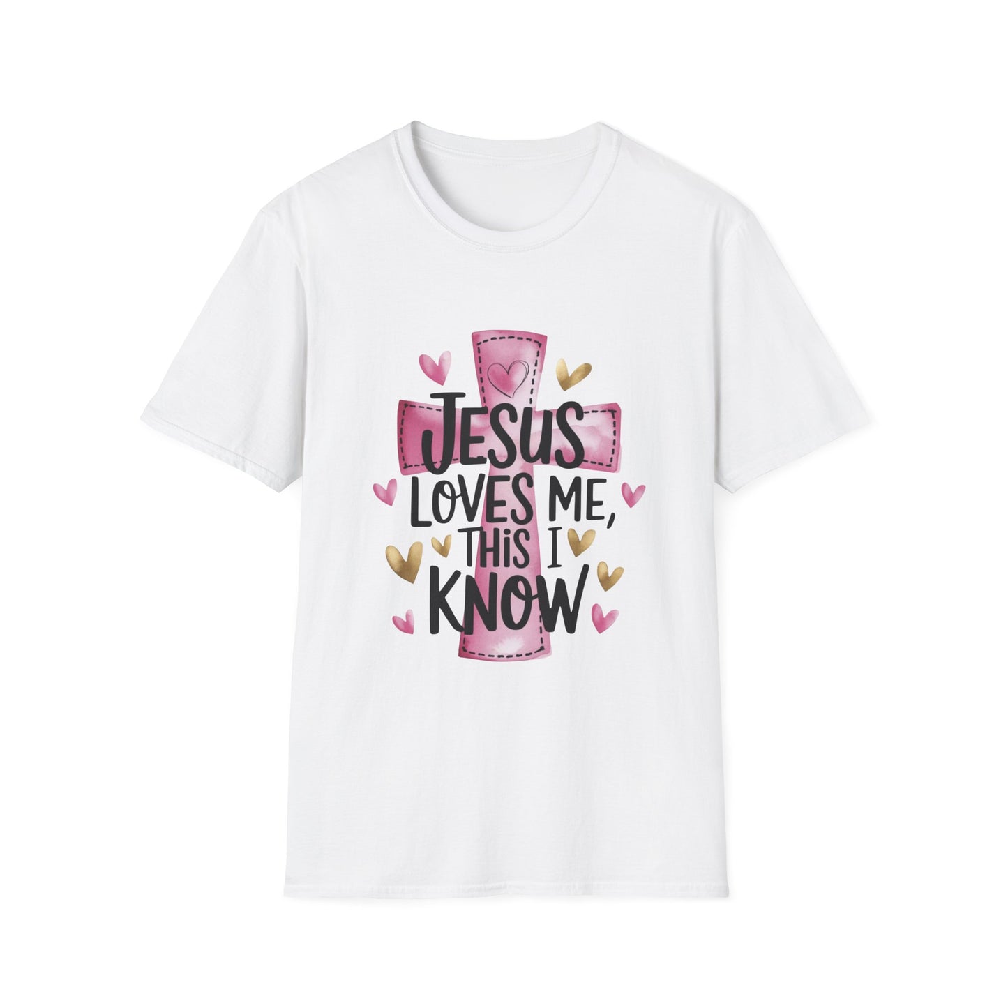 Jesus Loves Me Tee – Heart & Cross Edition