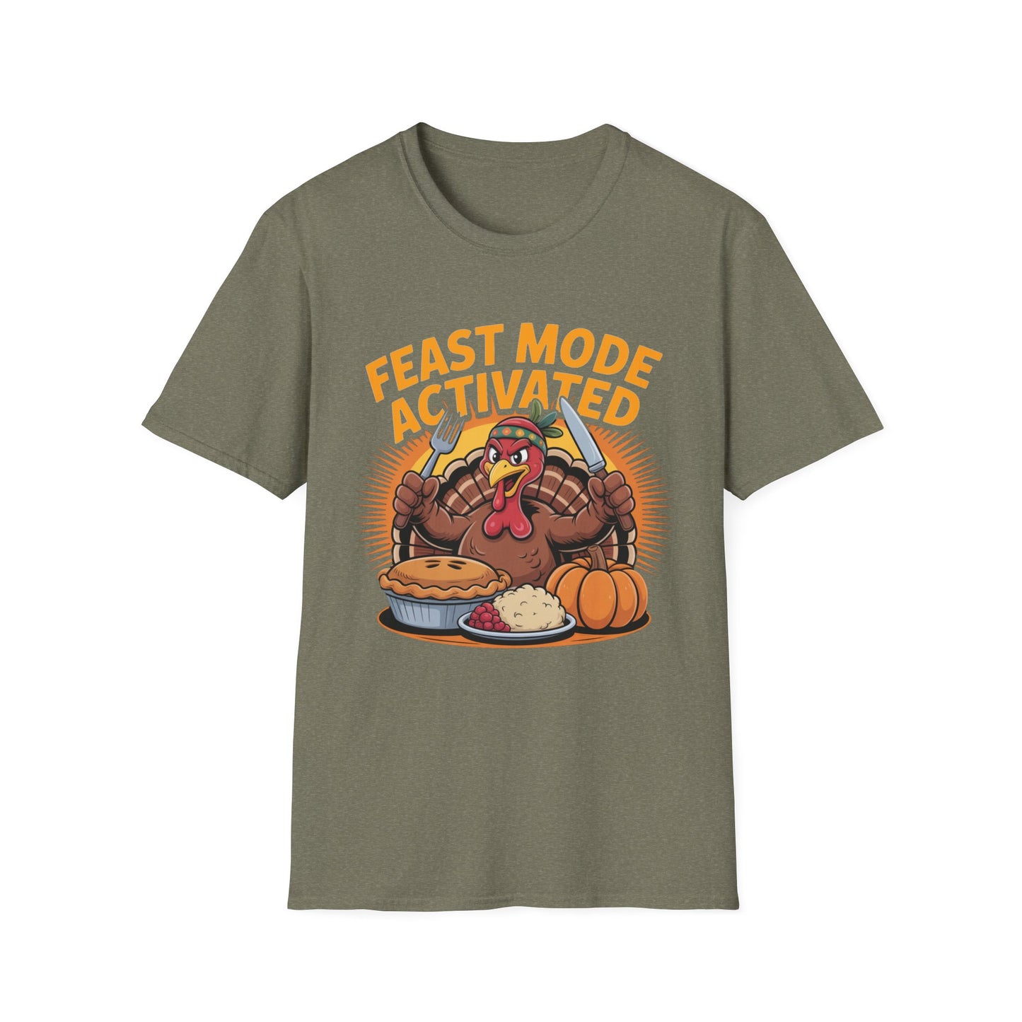 Feast Mode Activated – Turkey Table Edition Short Sleeve Tee