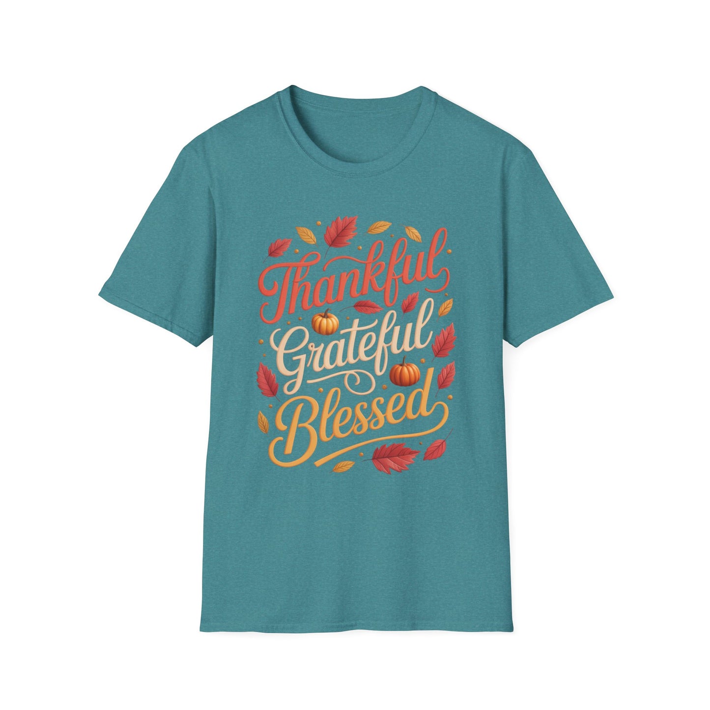 Thankful. Grateful. Blessed. Short Sleeve Tee