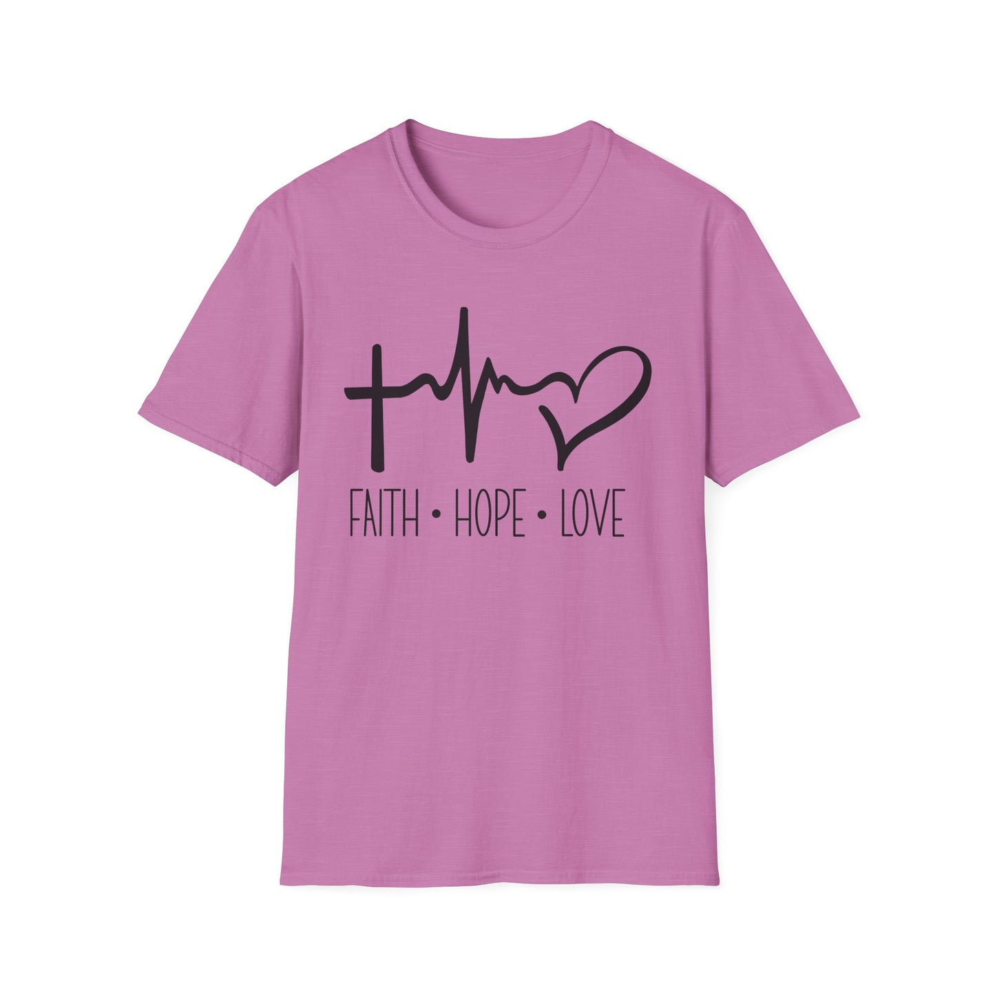 Faith • Hope • Love Tee – Heartbeat Cross Edition