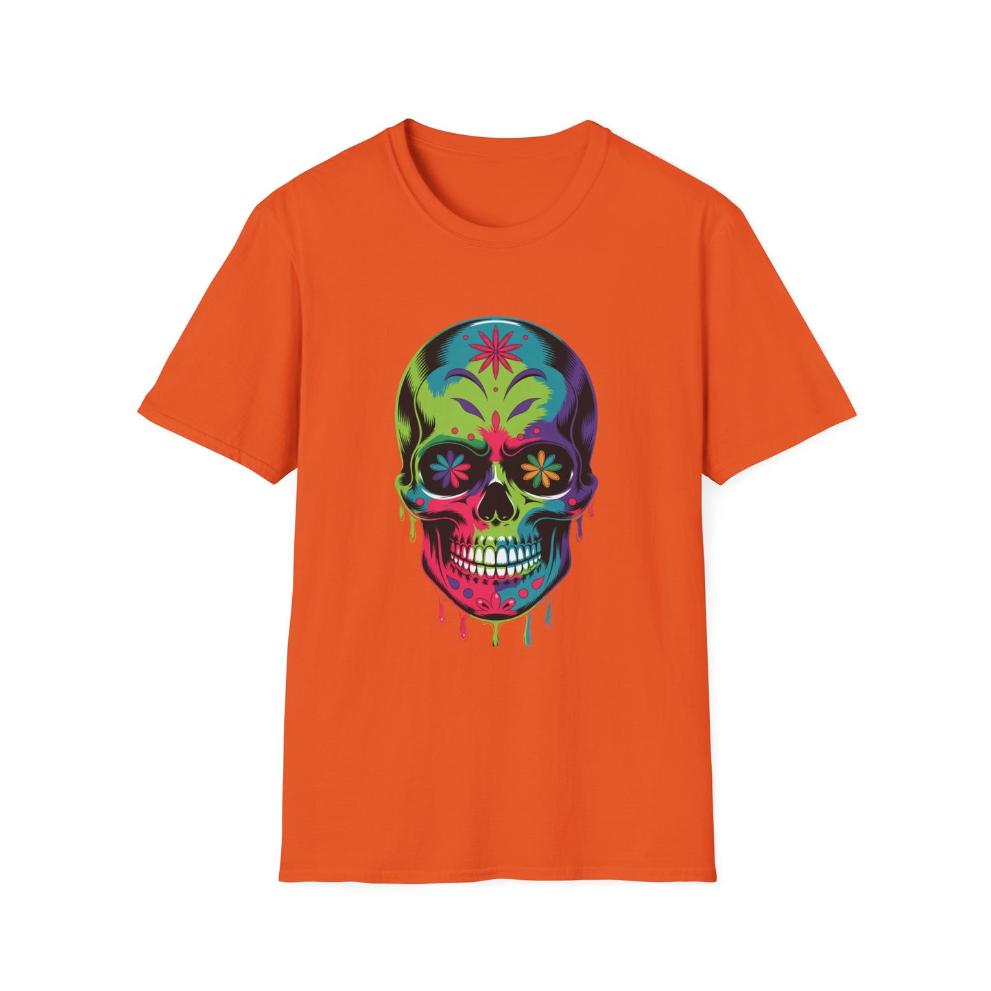 Floral Fade Skull Graphic Tee