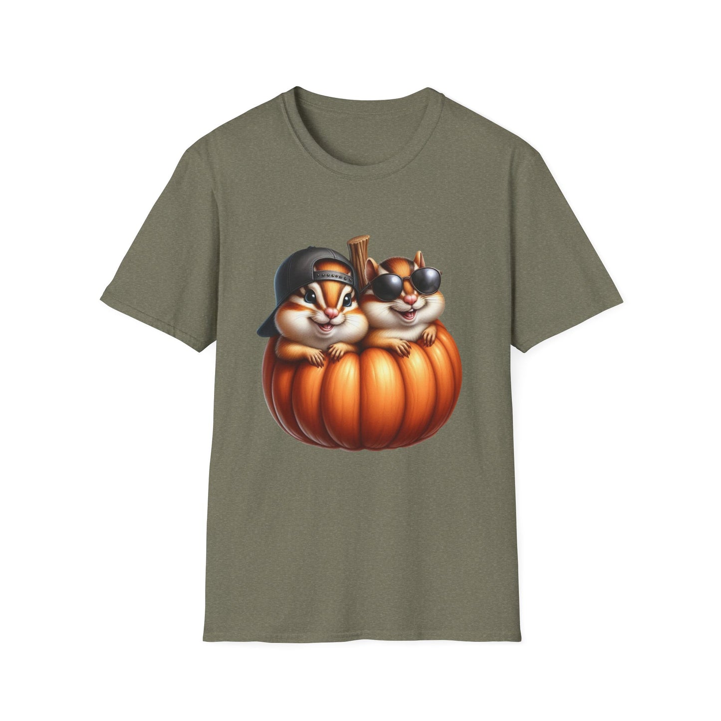 “Pumpkin Pals” Tee – Chipmunk Chill Edition