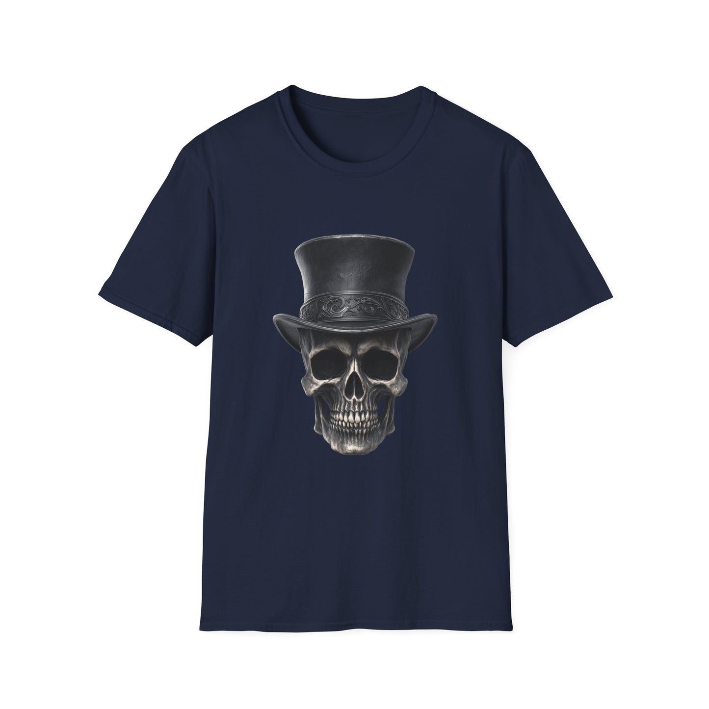 Dapper ‘Til Death – Gothic Skull Top Hat Tee