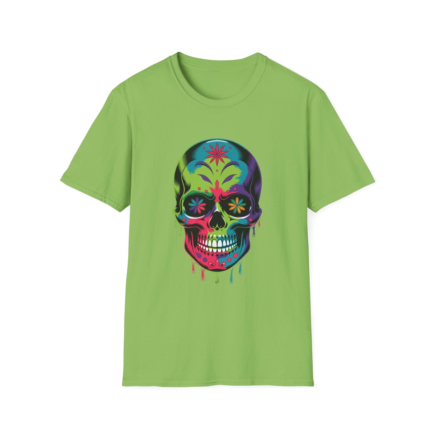 Floral Fade Skull Graphic Tee