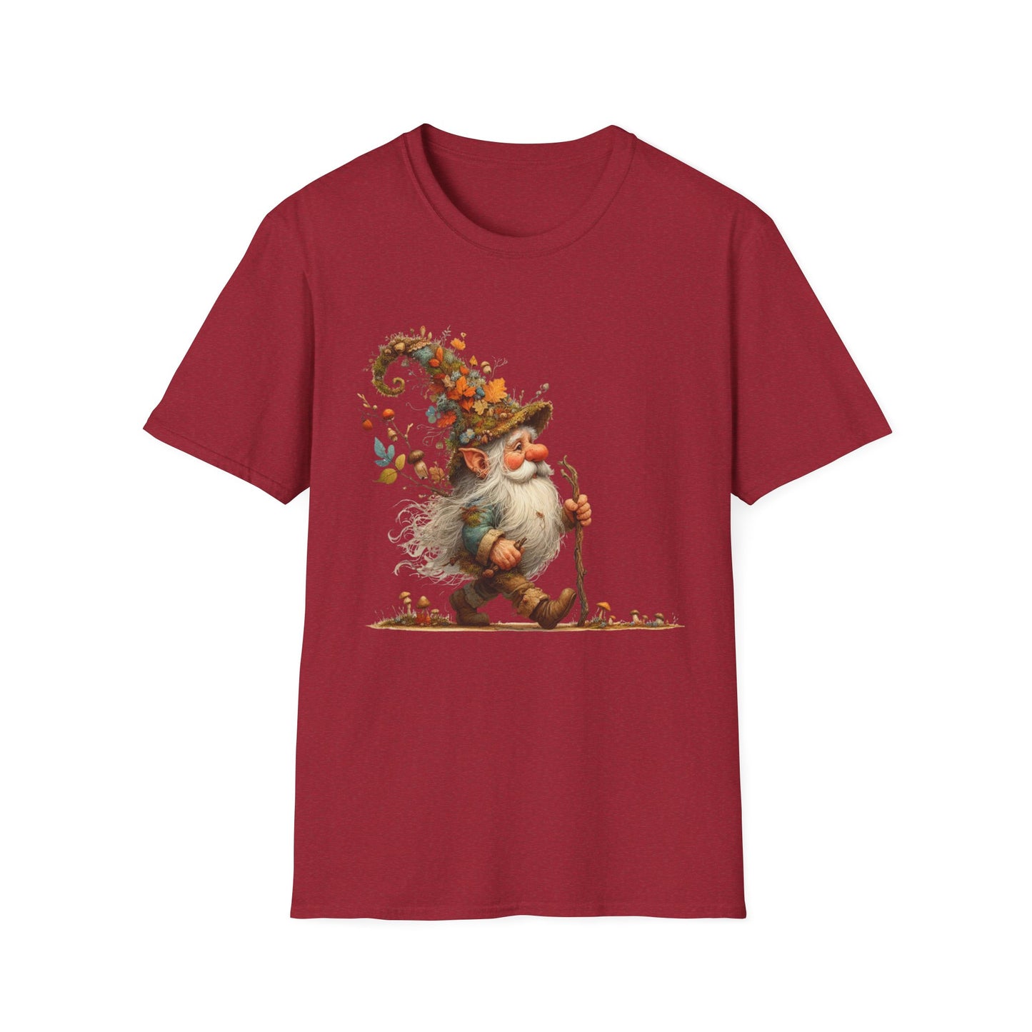 “Forest Walker Gnome” Tee – Woodland Lore Edition