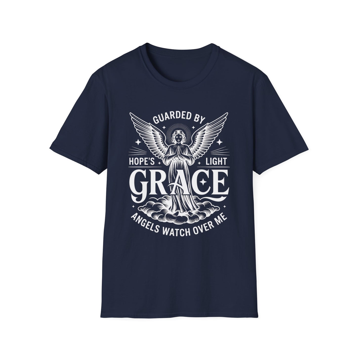 Guarded by Grace – Angel Prayer Tee with Hope & Light