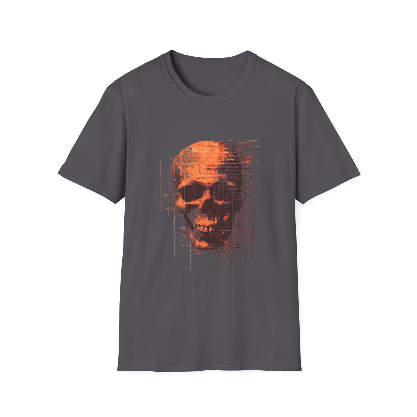 Data Decay – Glitched Skull Pixel Design